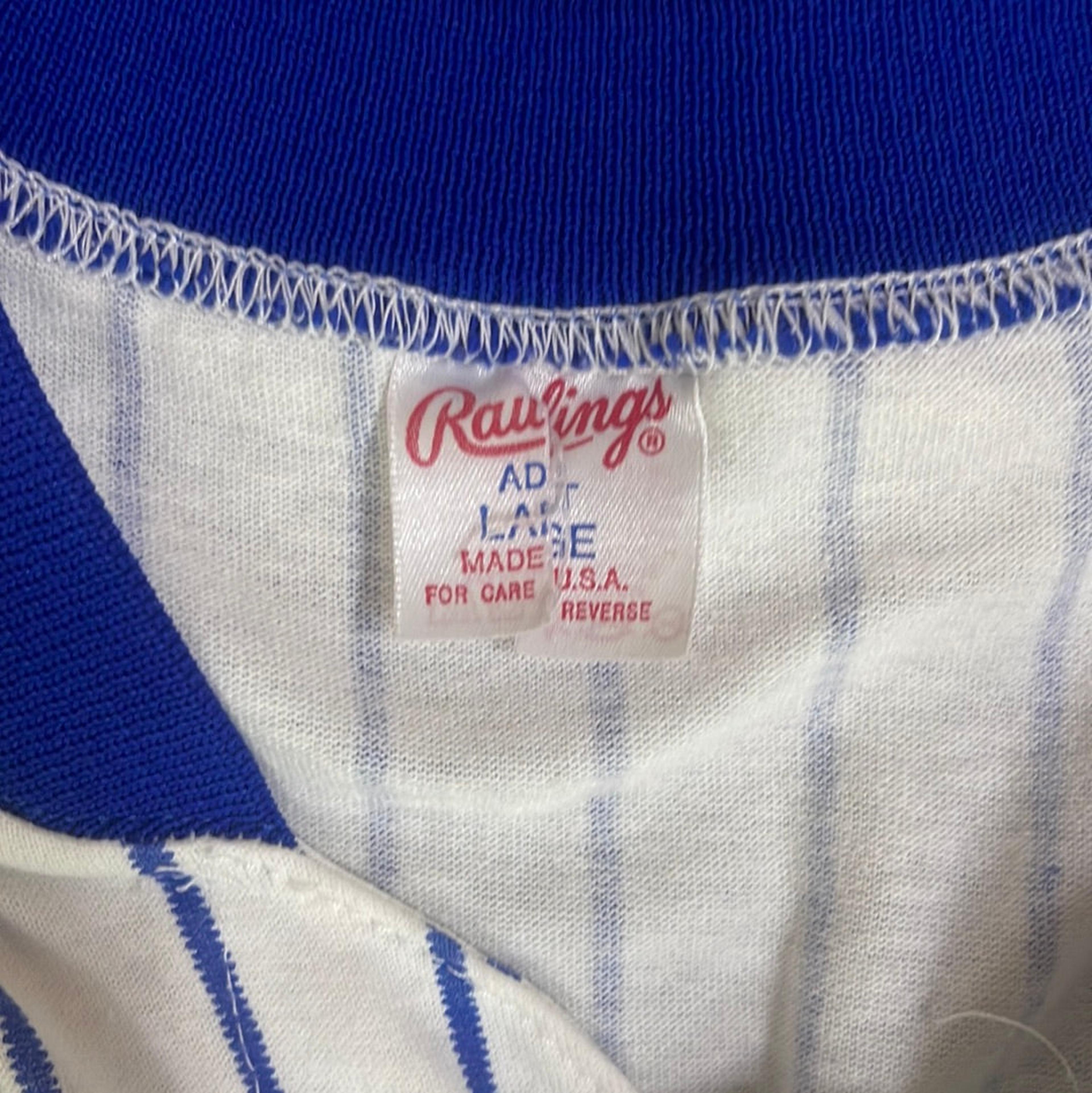Alternate View 6 of Vintage 1980s MLB New York Mets Rawlings Jersey L