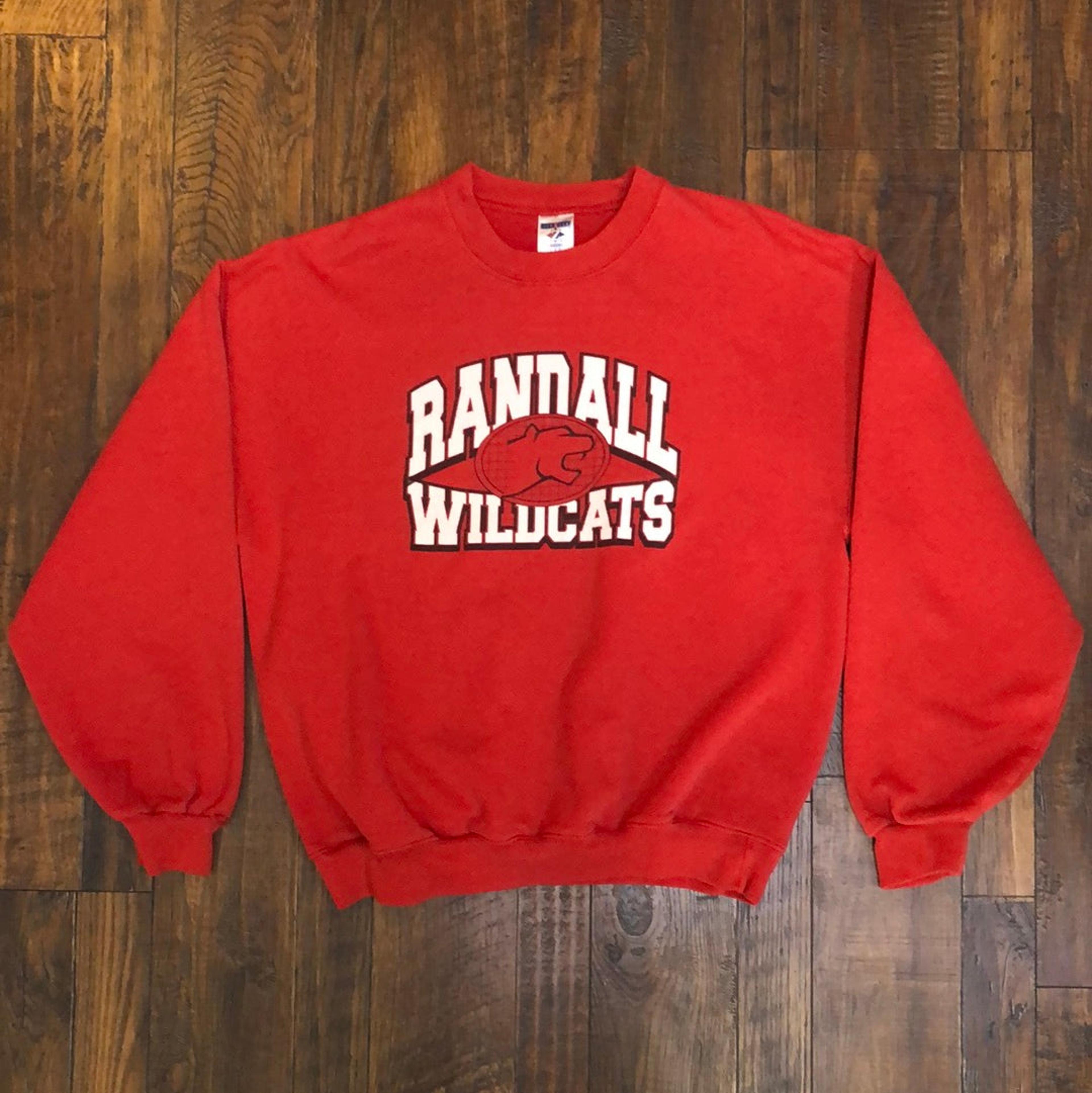Vintage Randall Wildcats Sweatshirt Large
