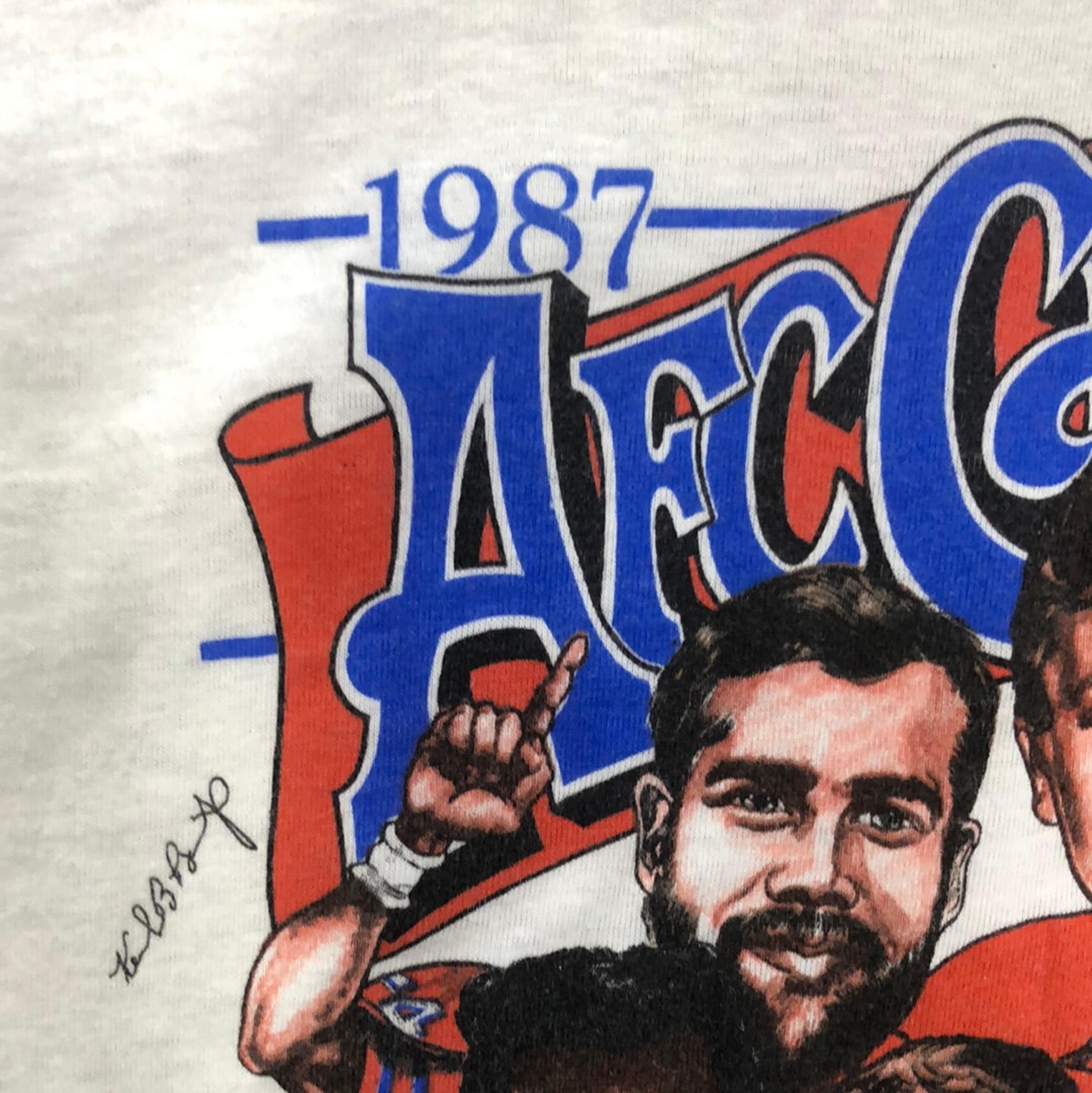 Alternate View 2 of Vintage 1987 Denver Broncos AFC Champs Shirt M