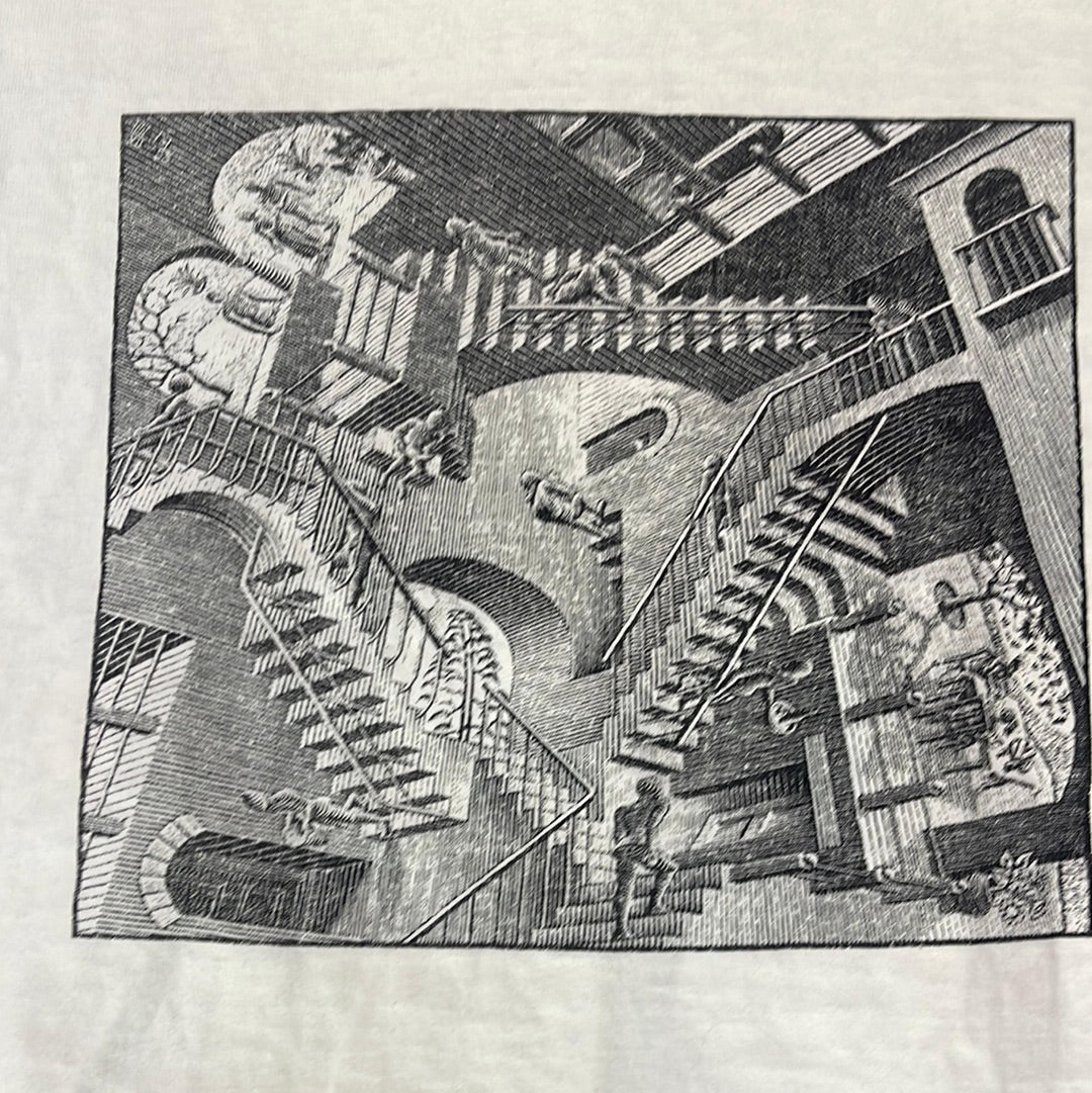 Alternate View 6 of Vintage 1990 M.C. Escher Andazia Shirt Large