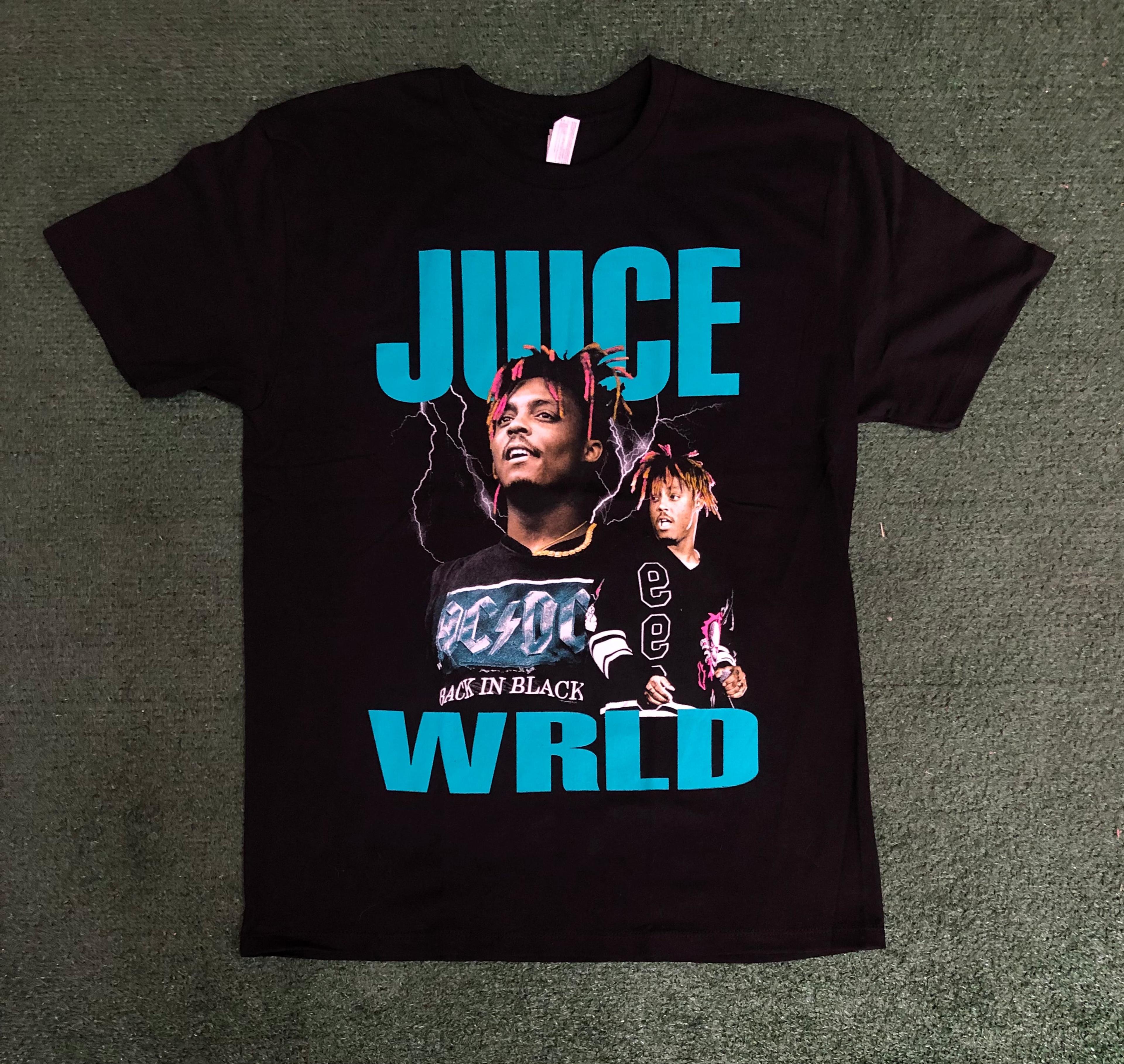 Juice WRLD "Black is Back" Streetwear Bootleg Style T Shirt