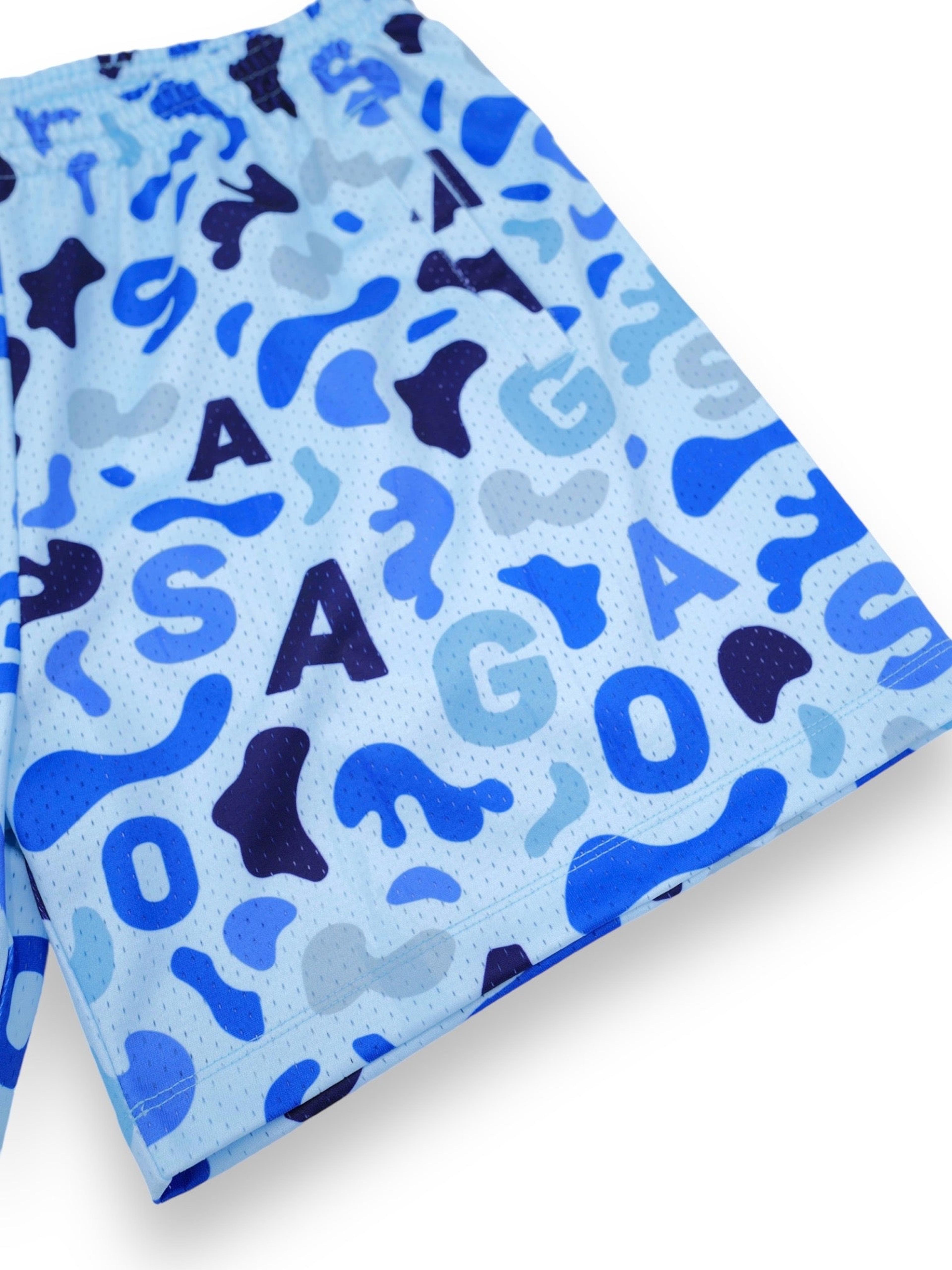Alternate View 4 of Sago camo shorts (Blue)X