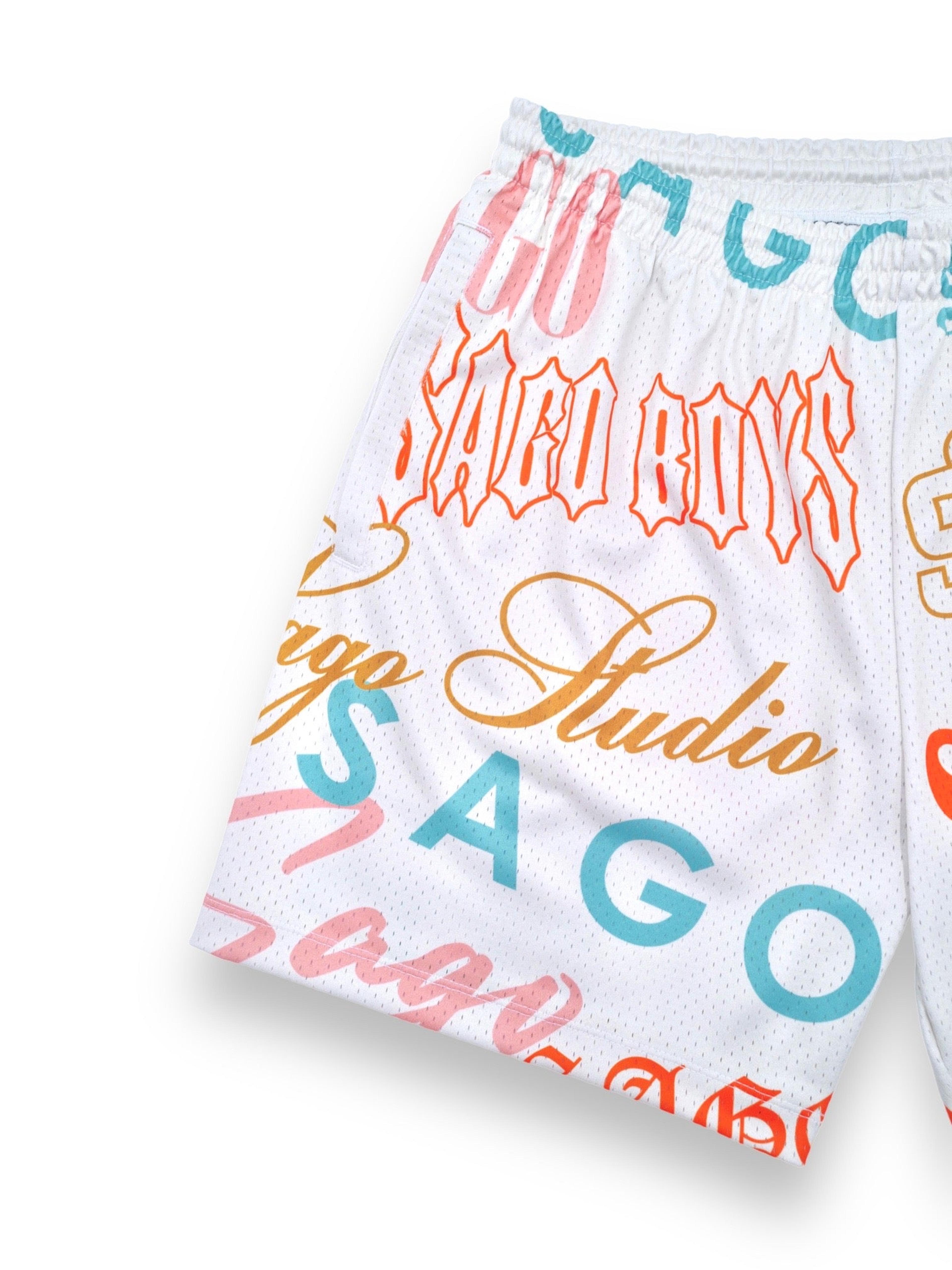 Alternate View 1 of Sago logo shorts (multicolor)