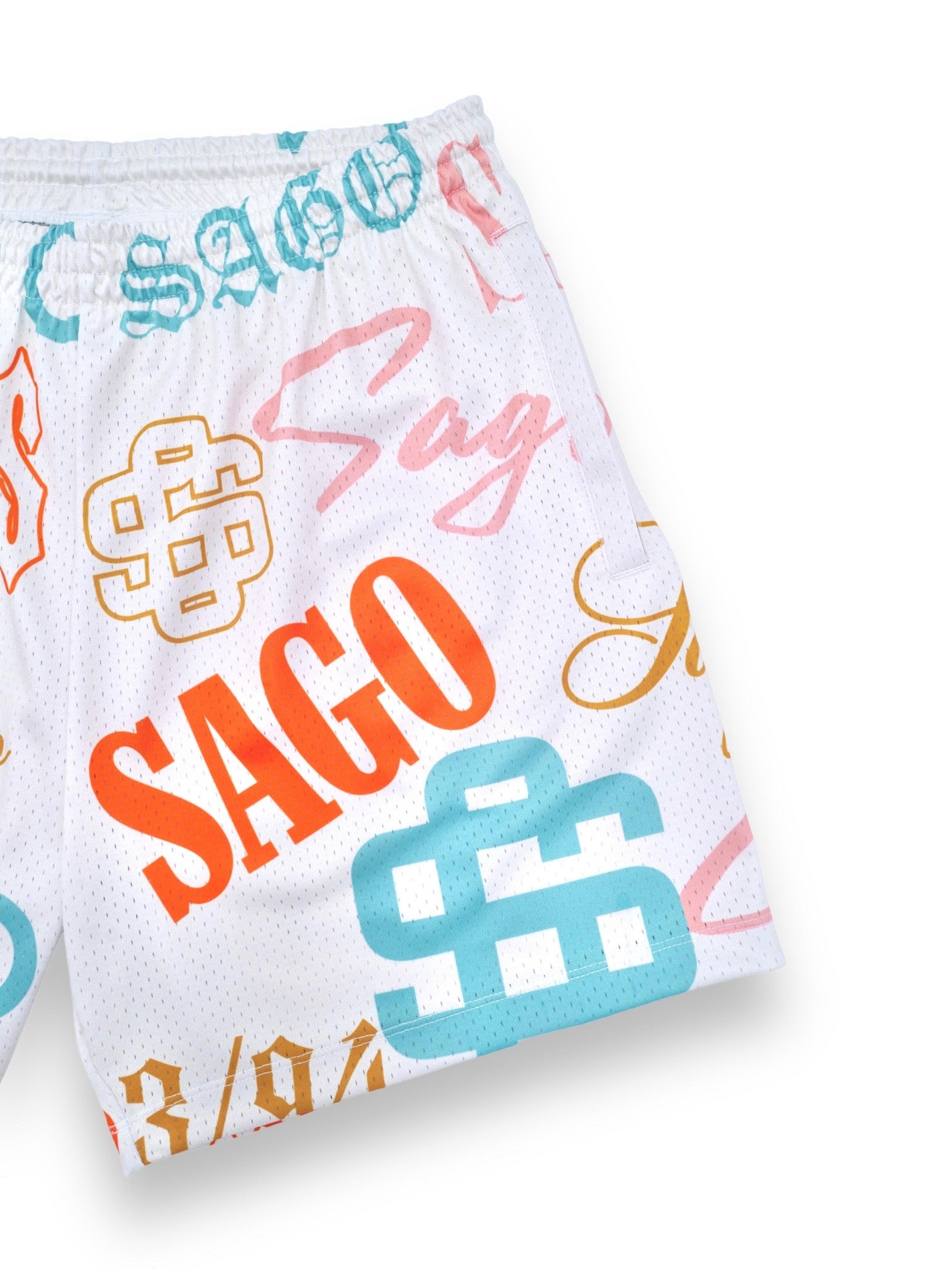 Alternate View 2 of Sago logo shorts (multicolor)