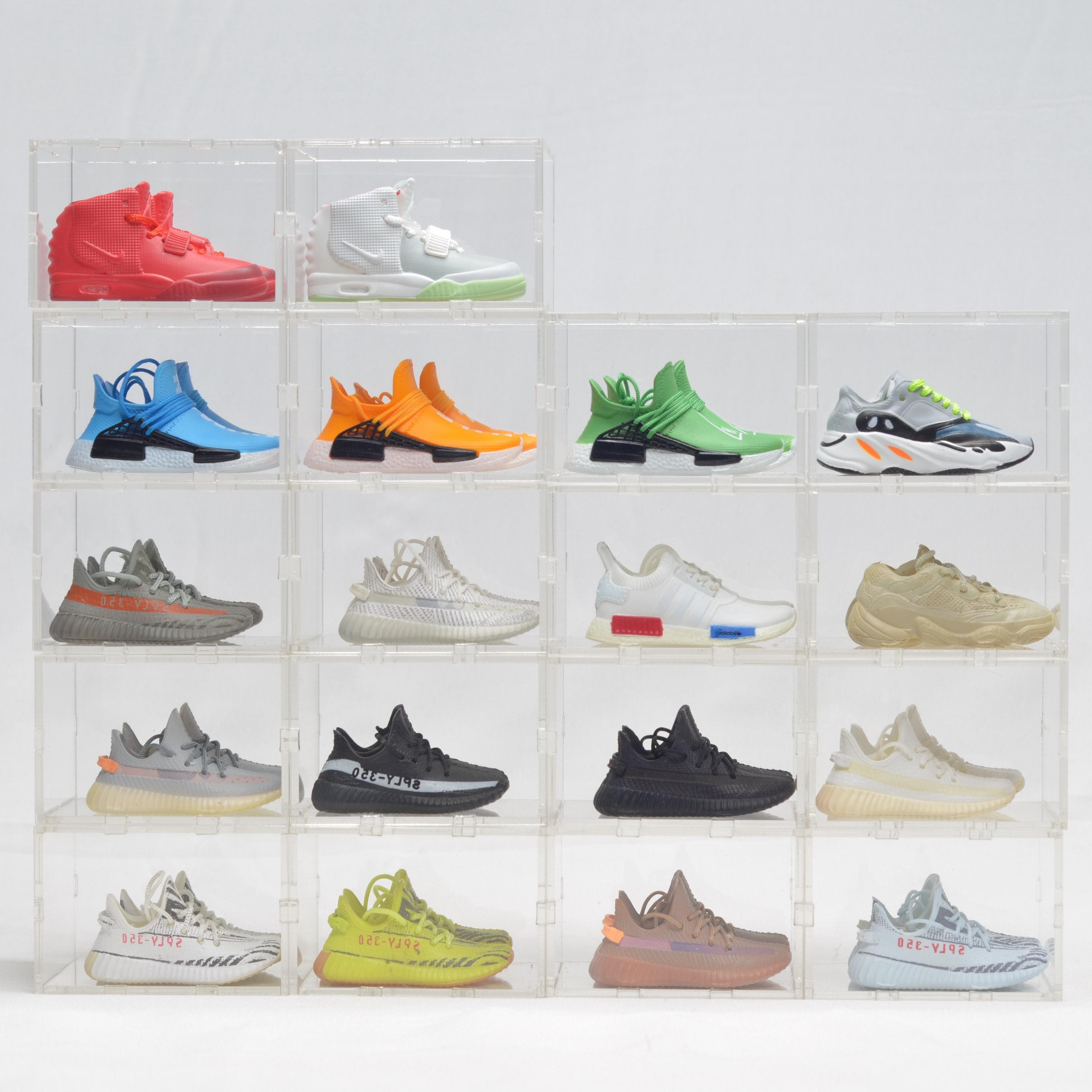 Yeezy/NMD Mini Sneakers Collection with Display Case