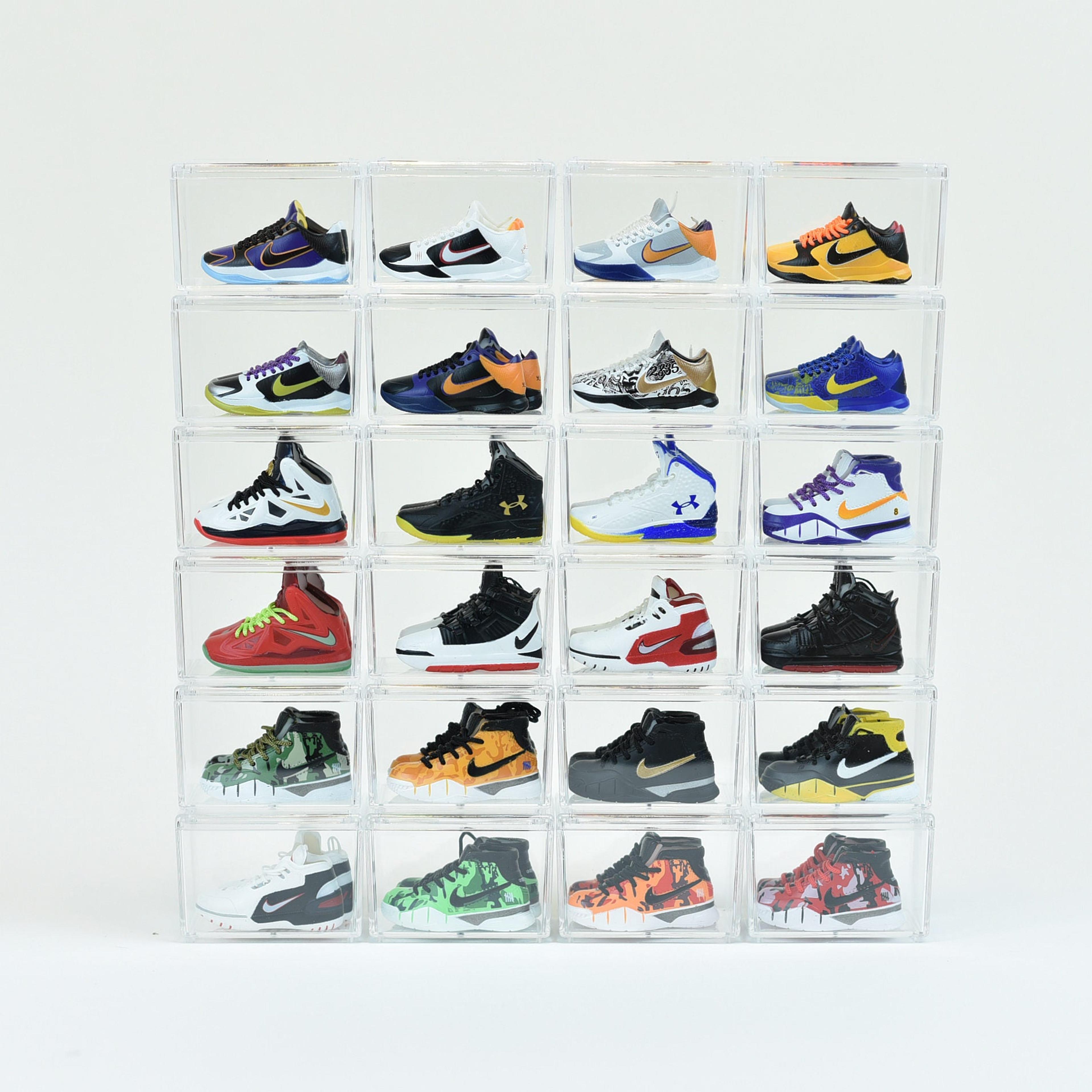 Kobe Bryant/LeBron James/Steph Curry Mini Sneaker Collection wit