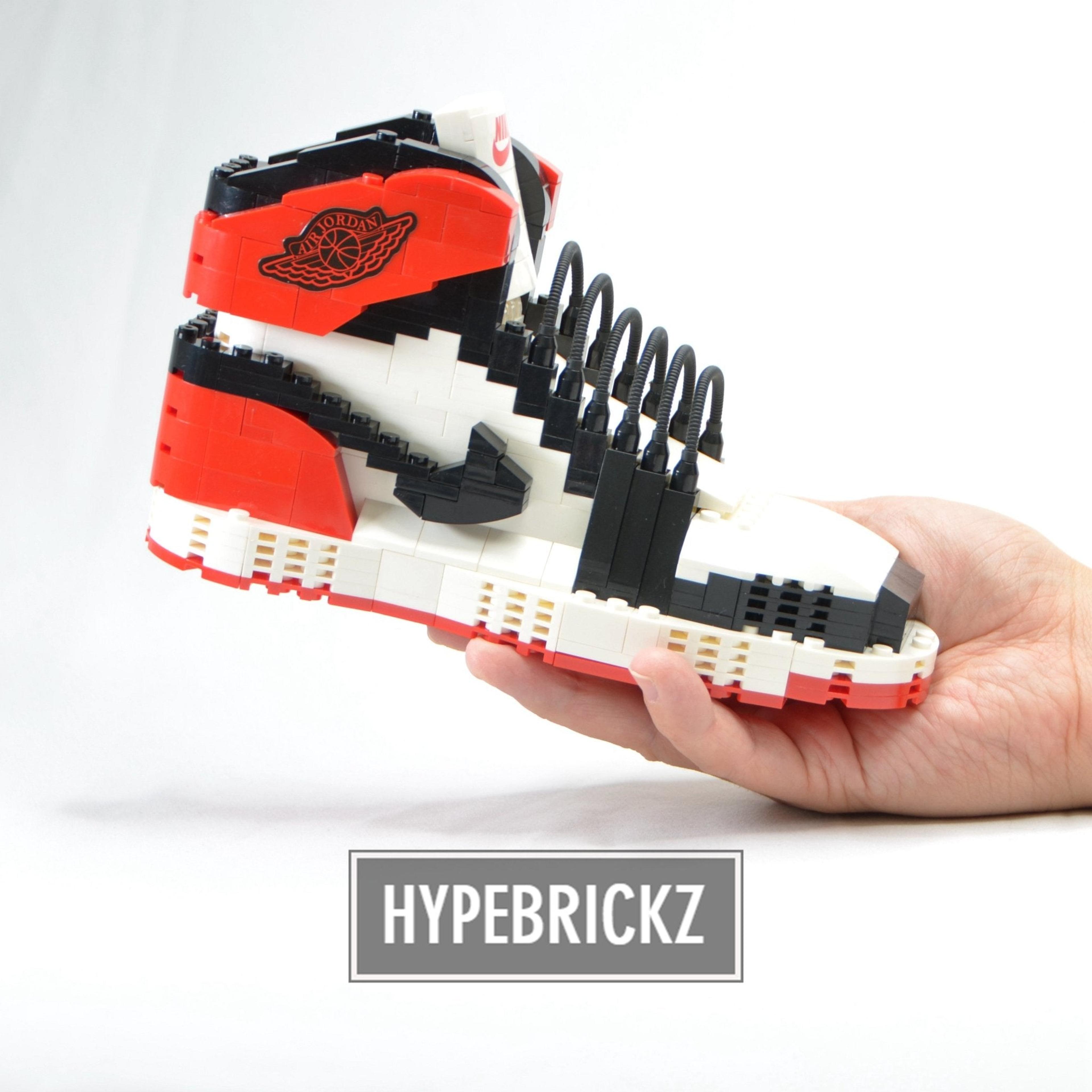 Alternate View 3 of LARGE AJ1 "Black Toe" Sneaker Bricks Sneaker 3D Puzzle Building 