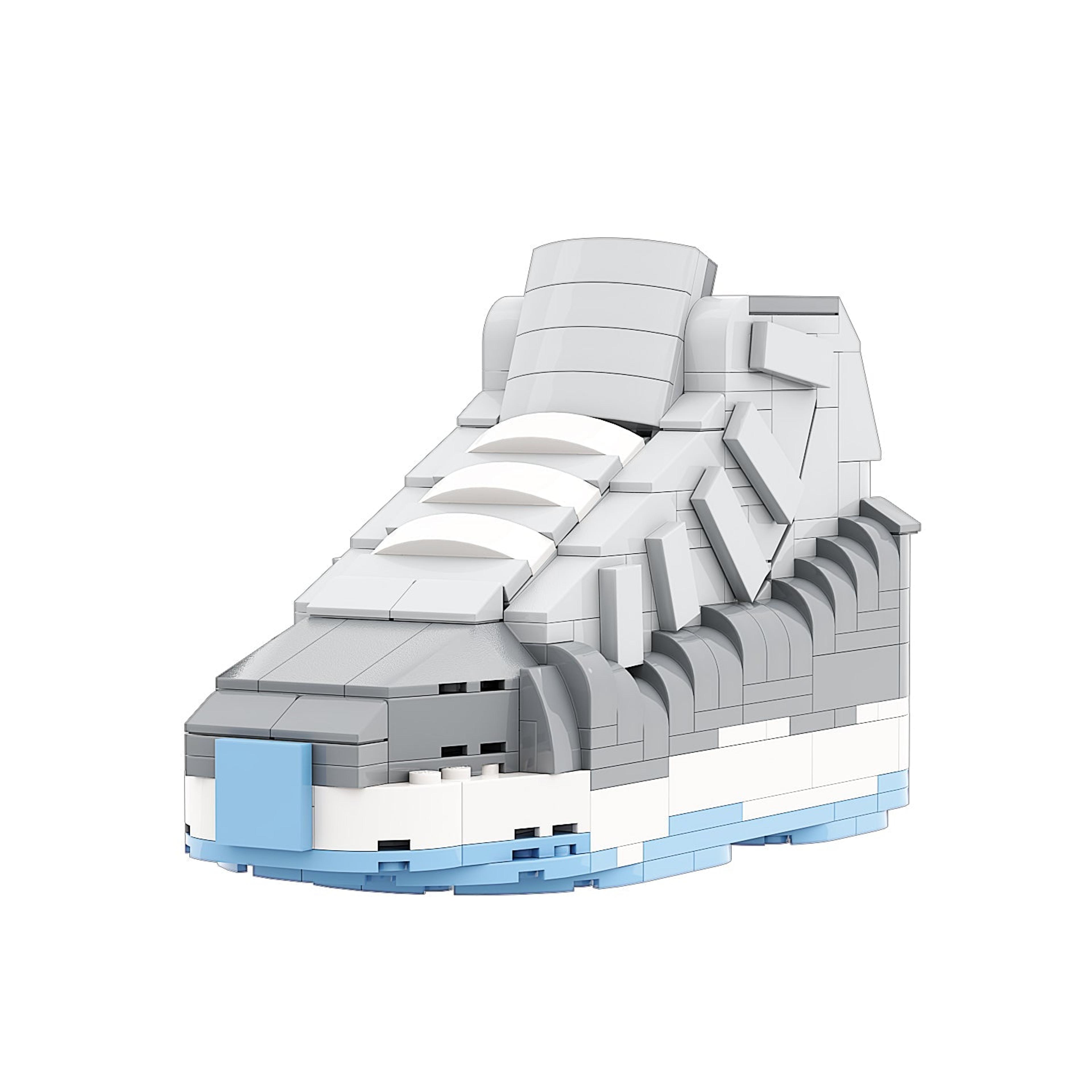 Alternate View 2 of REGULAR AJ11 "Cool Grey" Sneaker Bricks Sneaker with Mini Figure