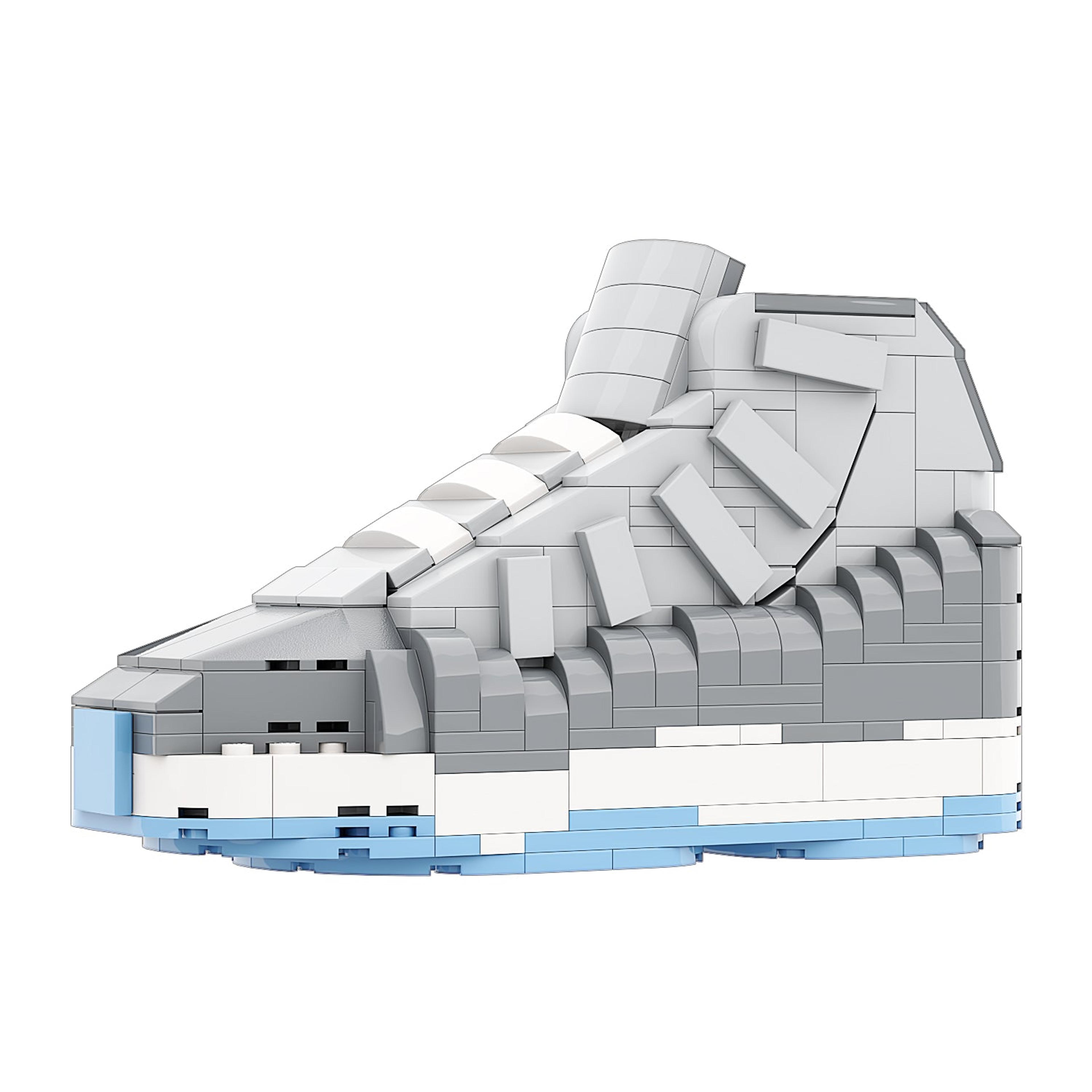 REGULAR AJ11 "Cool Grey" Sneaker Bricks Sneaker with Mini Figure