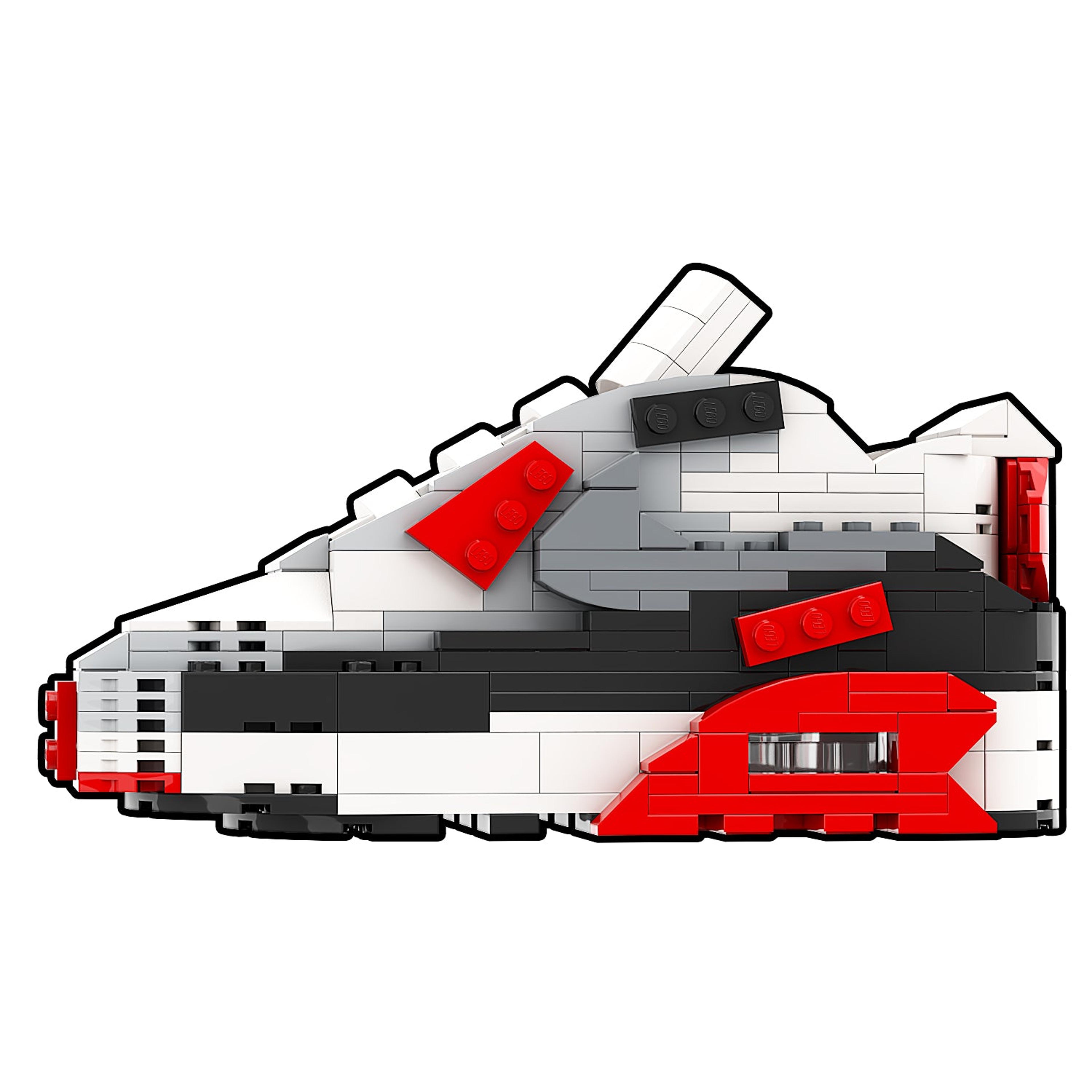 Alternate View 1 of REGULAR "Air Max 90 Infrared" Sneaker Bricks with Mini Figure
