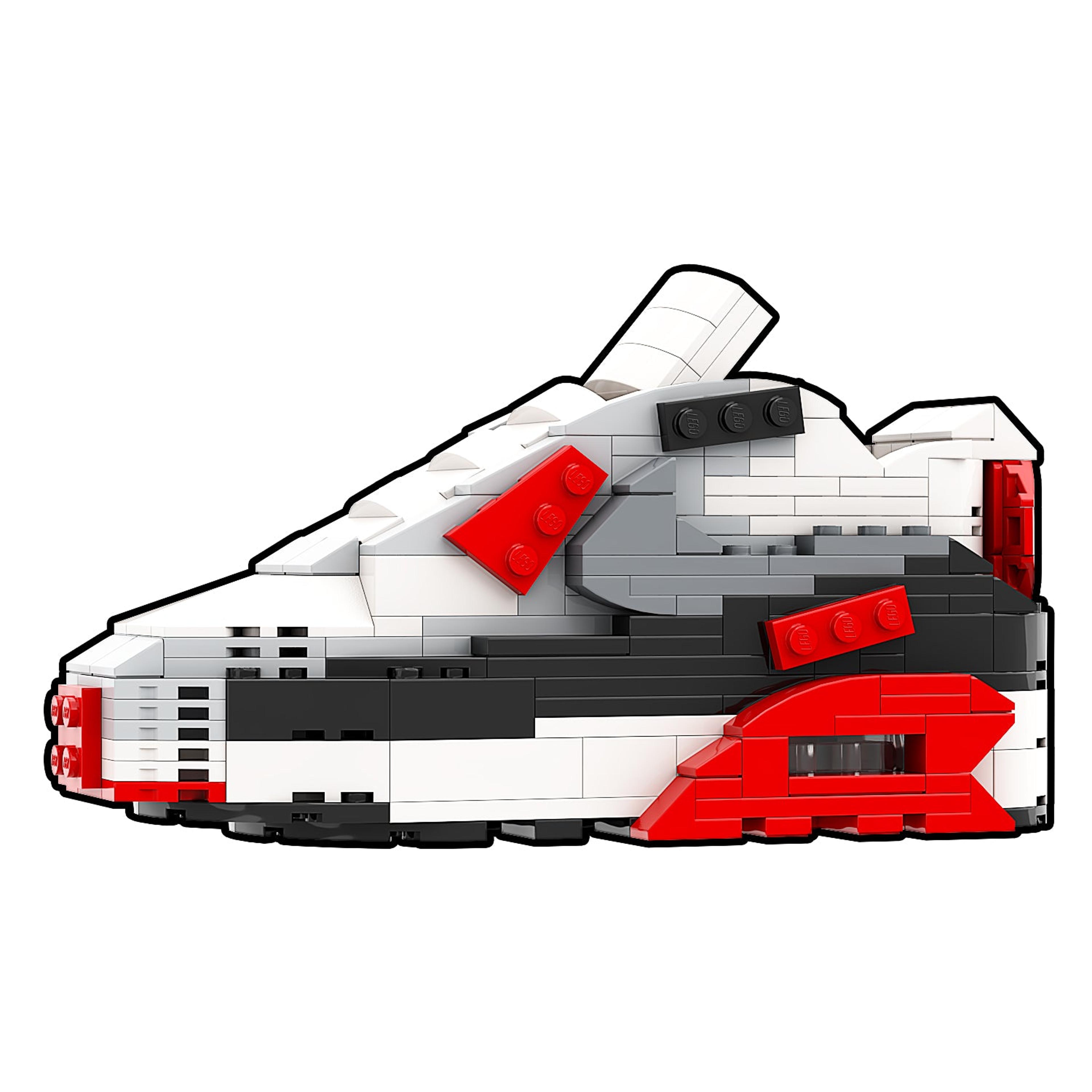 Alternate View 2 of REGULAR "Air Max 90 Infrared" Sneaker Bricks with Mini Figure
