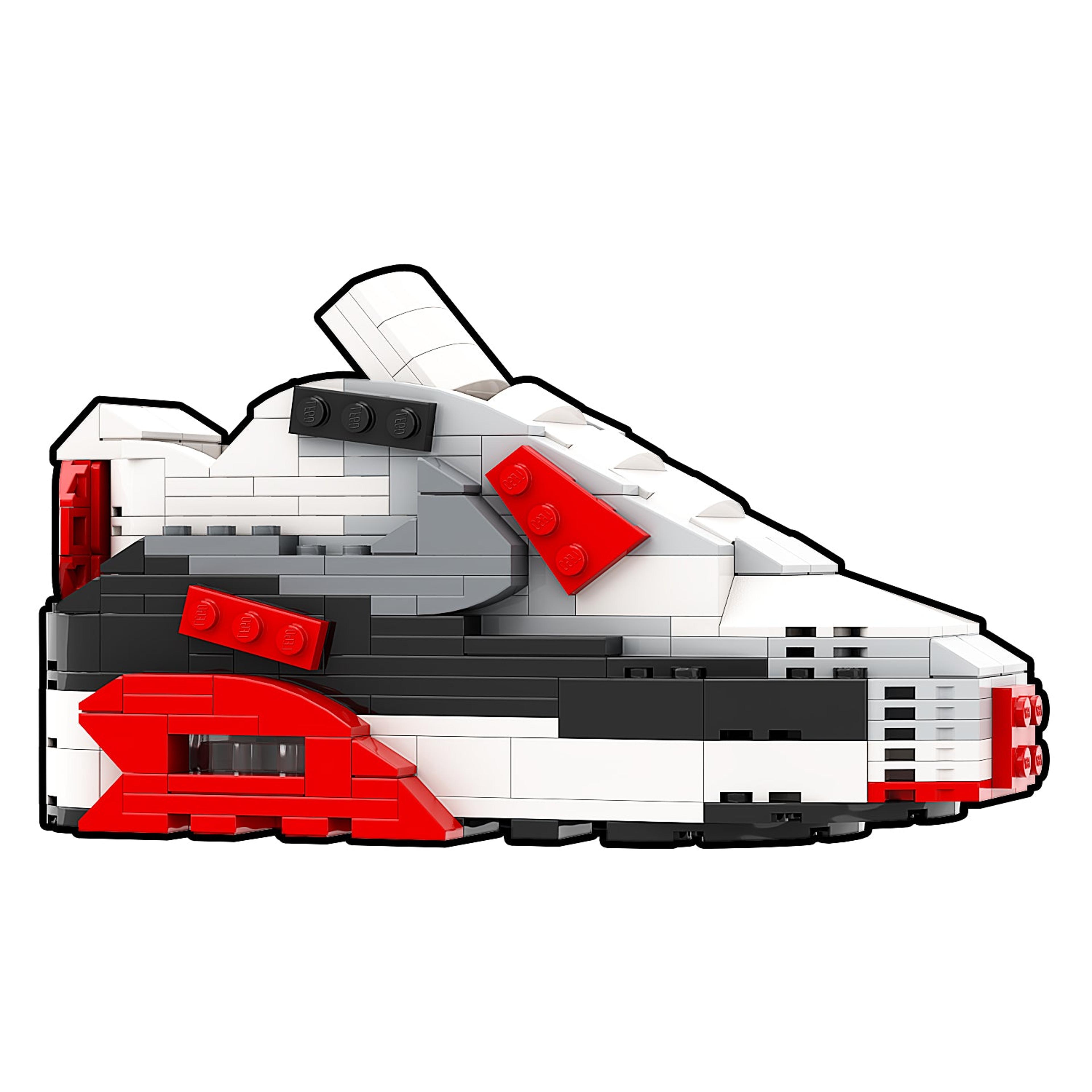 Alternate View 5 of REGULAR "Air Max 90 Infrared" Sneaker Bricks with Mini Figure