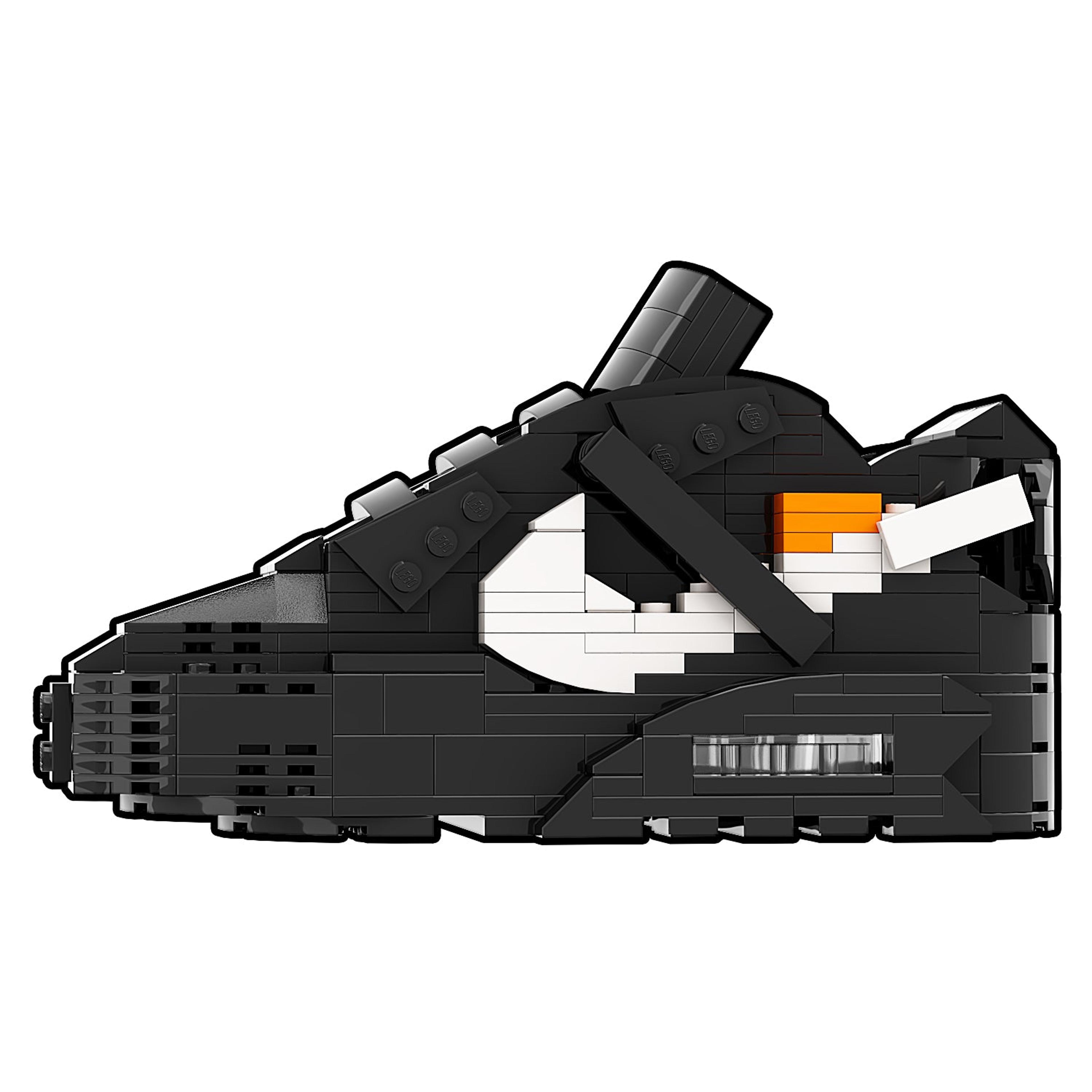 Alternate View 1 of REGULAR Air Max 90 "Off-White Black" Sneaker Bricks with Mini Fi