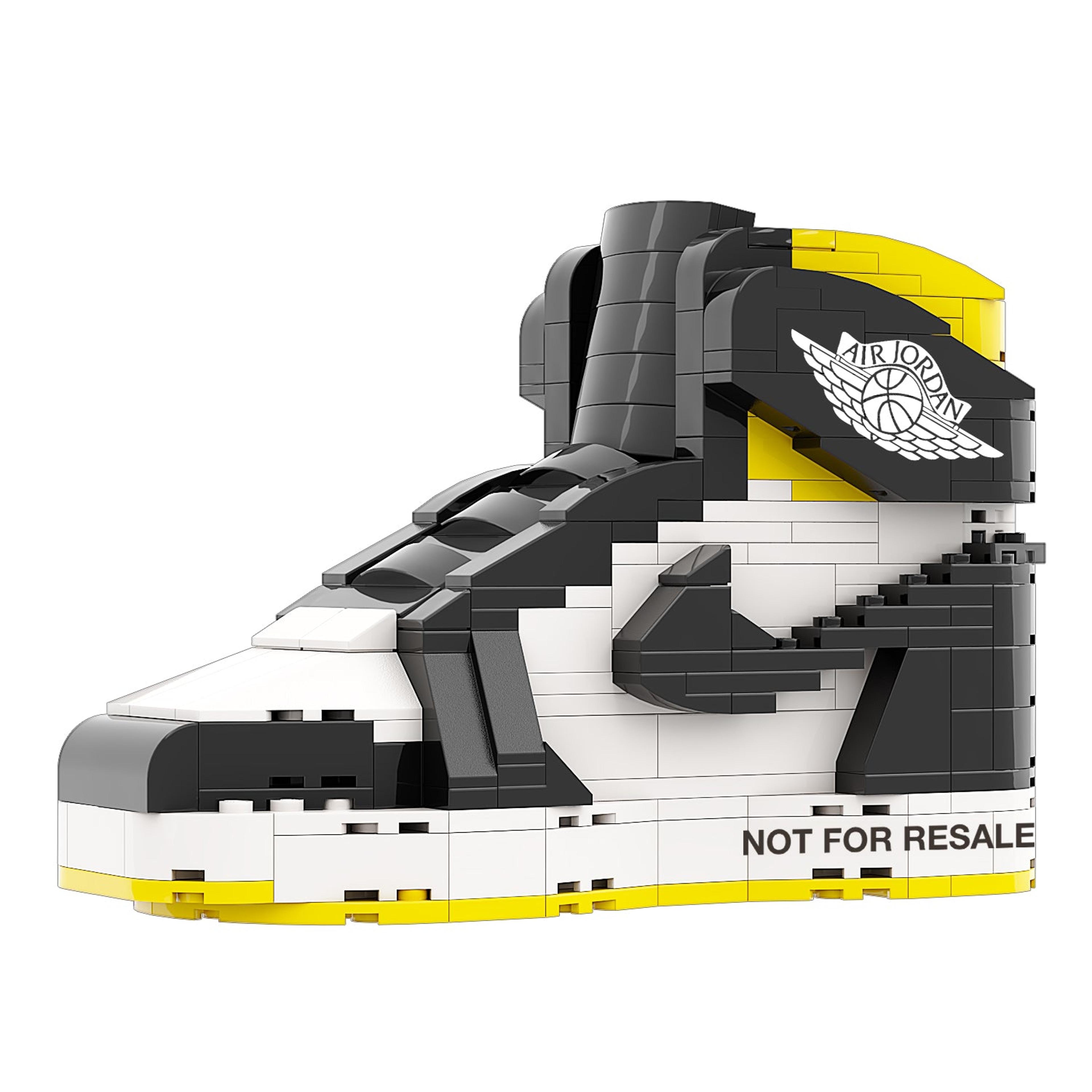 REGULAR "AJ1 NOT FOR RESALE Varsity Maize" Sneaker Bricks with M