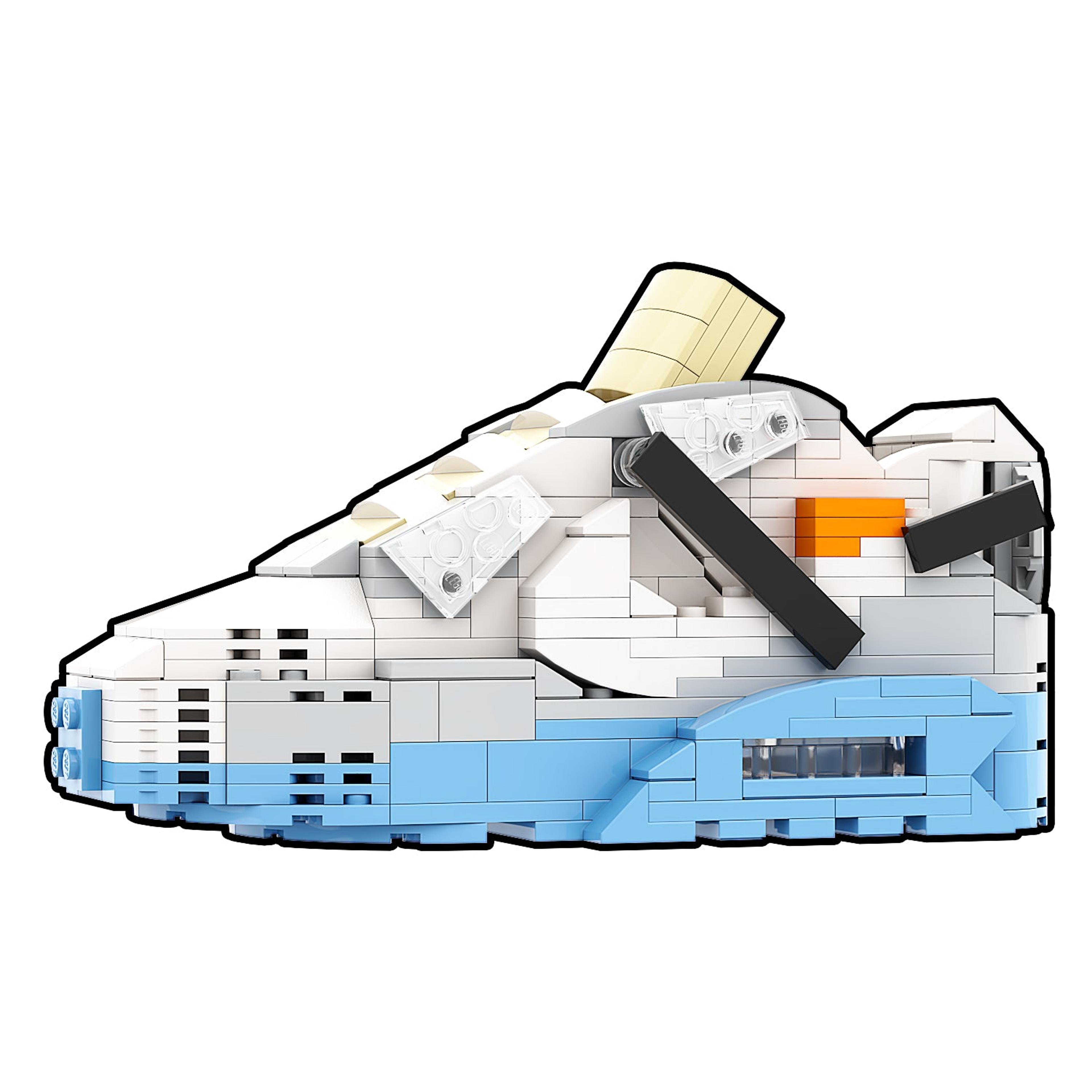 REGULAR Air Max 90 "Off-White White" Sneaker Bricks with Mini Fi