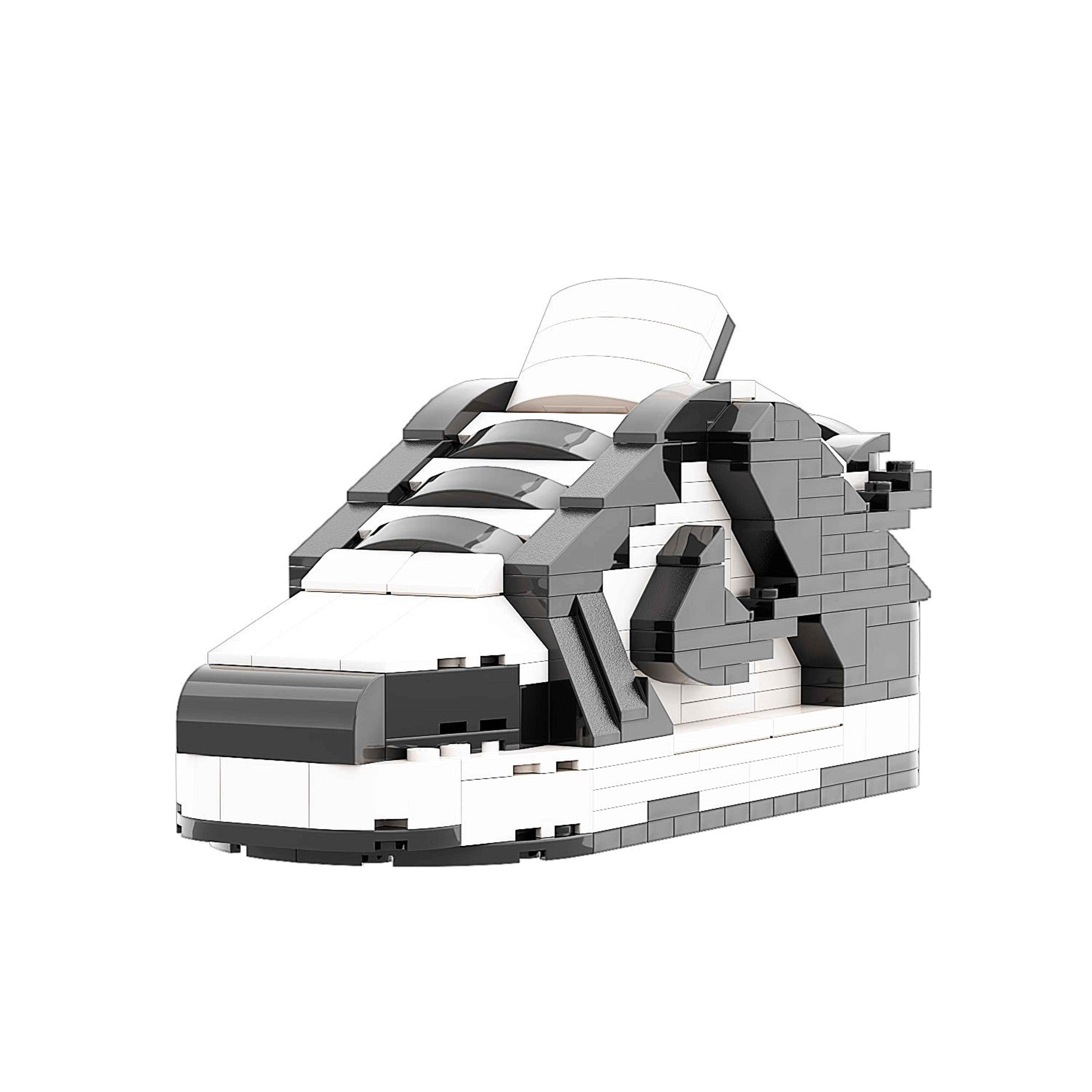 Alternate View 2 of REGULAR "SB Dunk Panda" Sneaker Bricks with Mini Figure