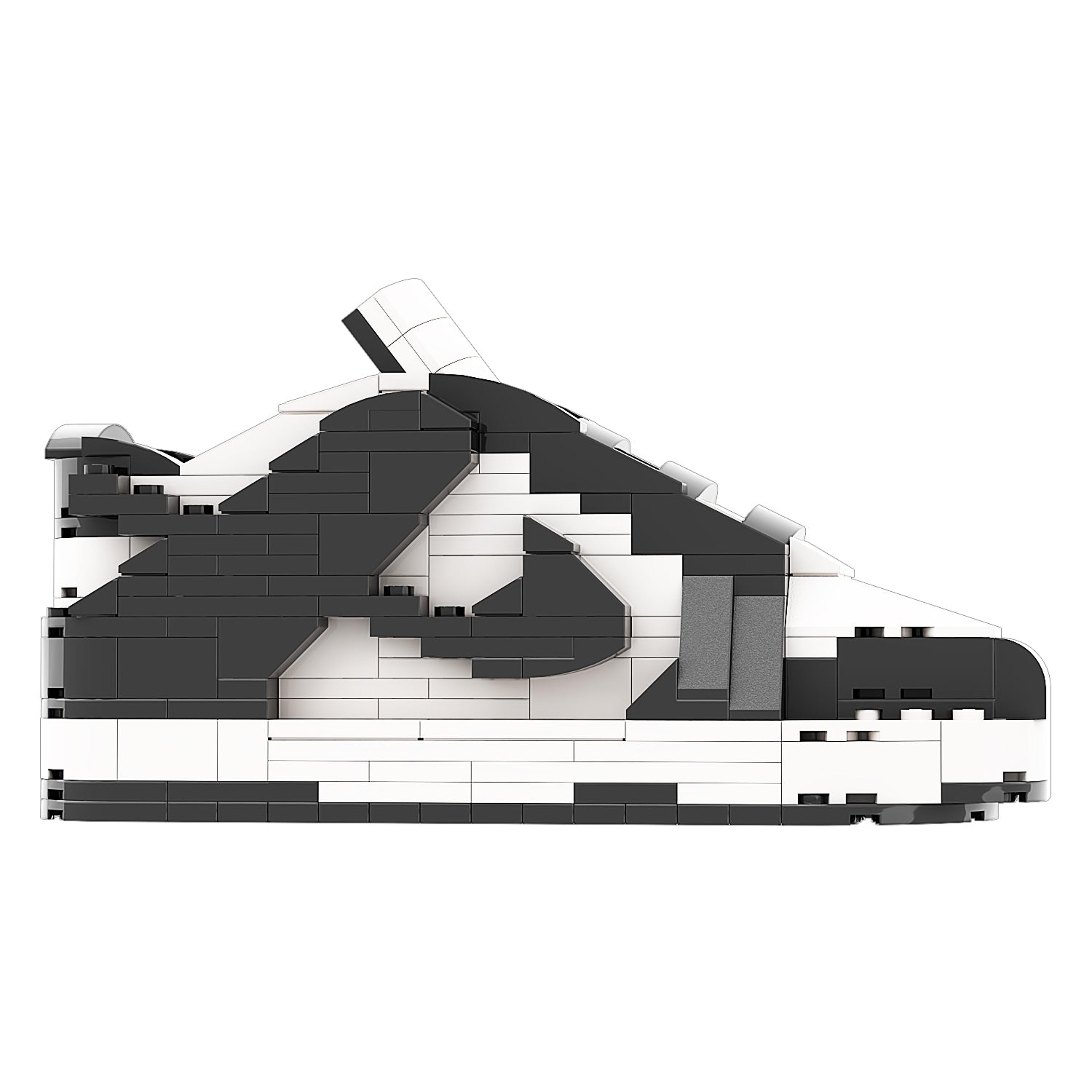 Alternate View 4 of REGULAR "SB Dunk Panda" Sneaker Bricks with Mini Figure