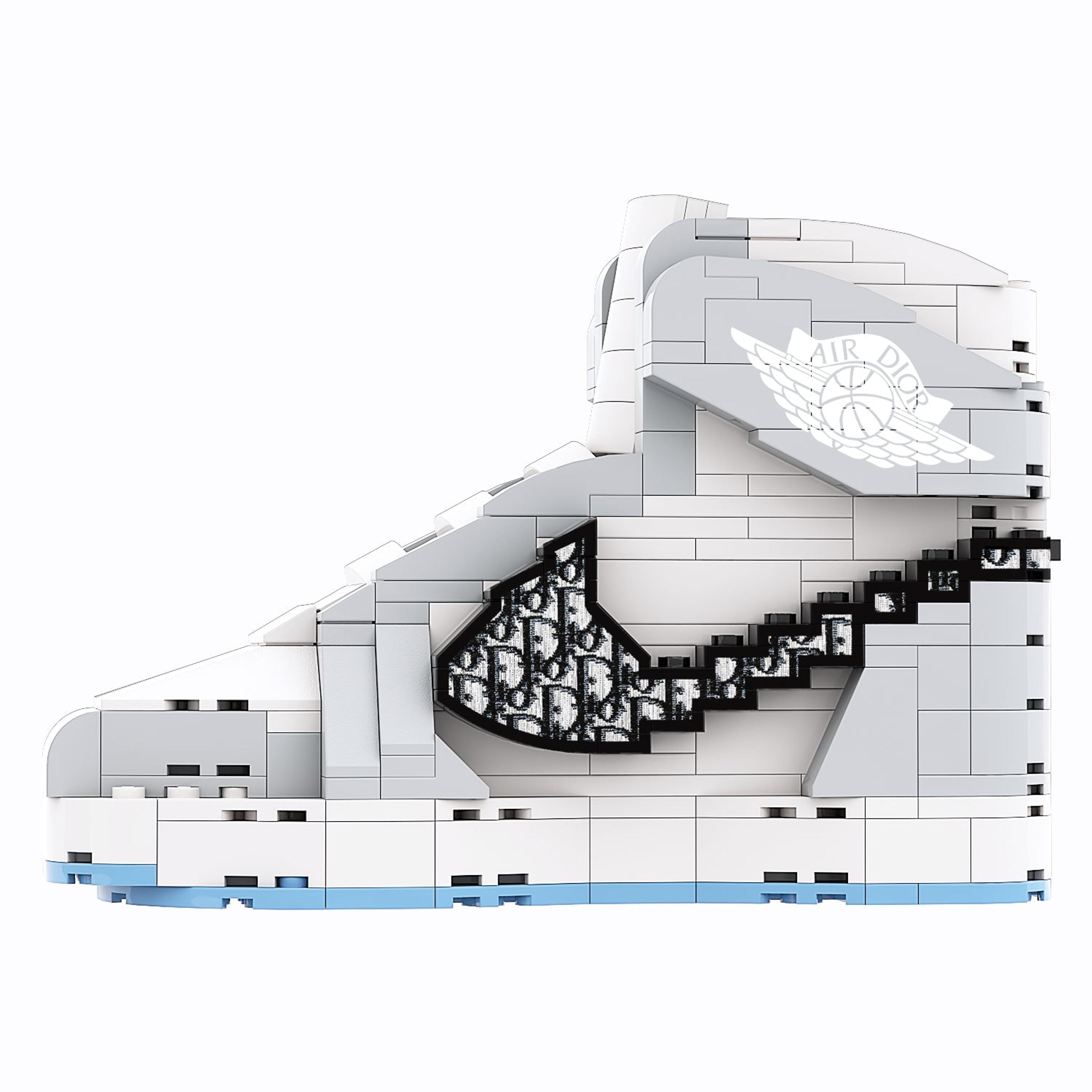 Alternate View 1 of REGULAR "AJ1 Dior High" Sneaker Bricks with Mini Figure