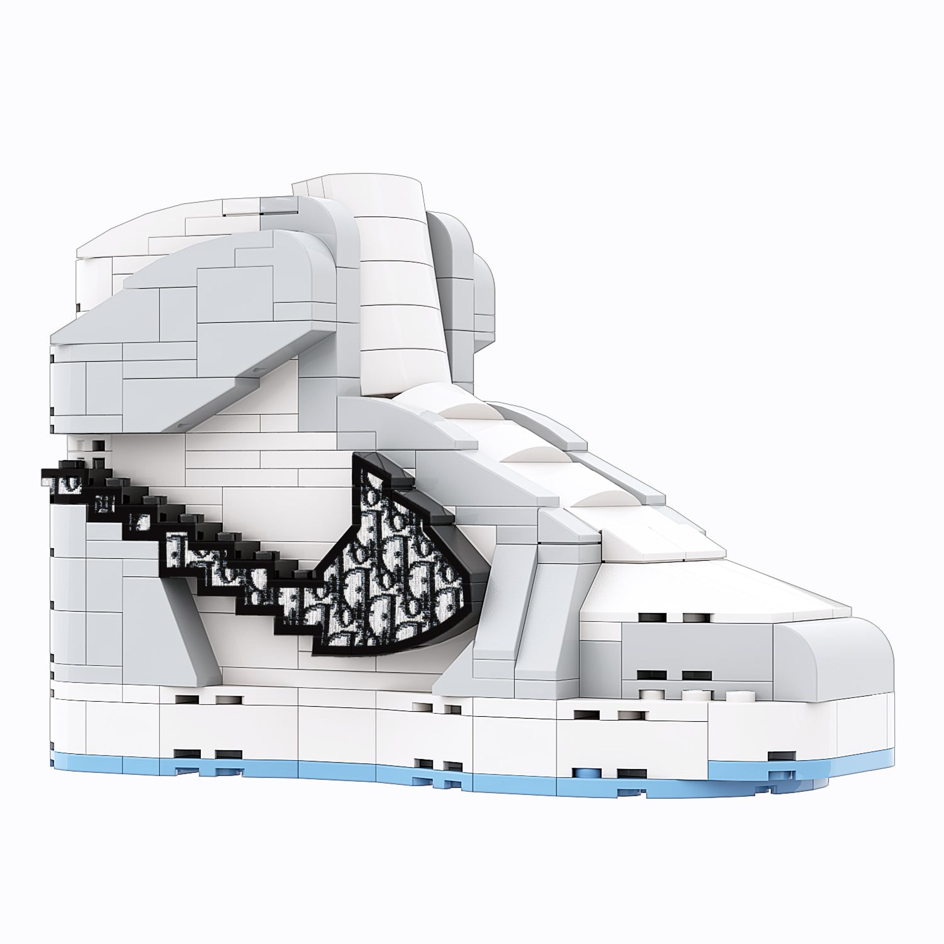 Alternate View 5 of REGULAR "AJ1 Dior High" Sneaker Bricks with Mini Figure