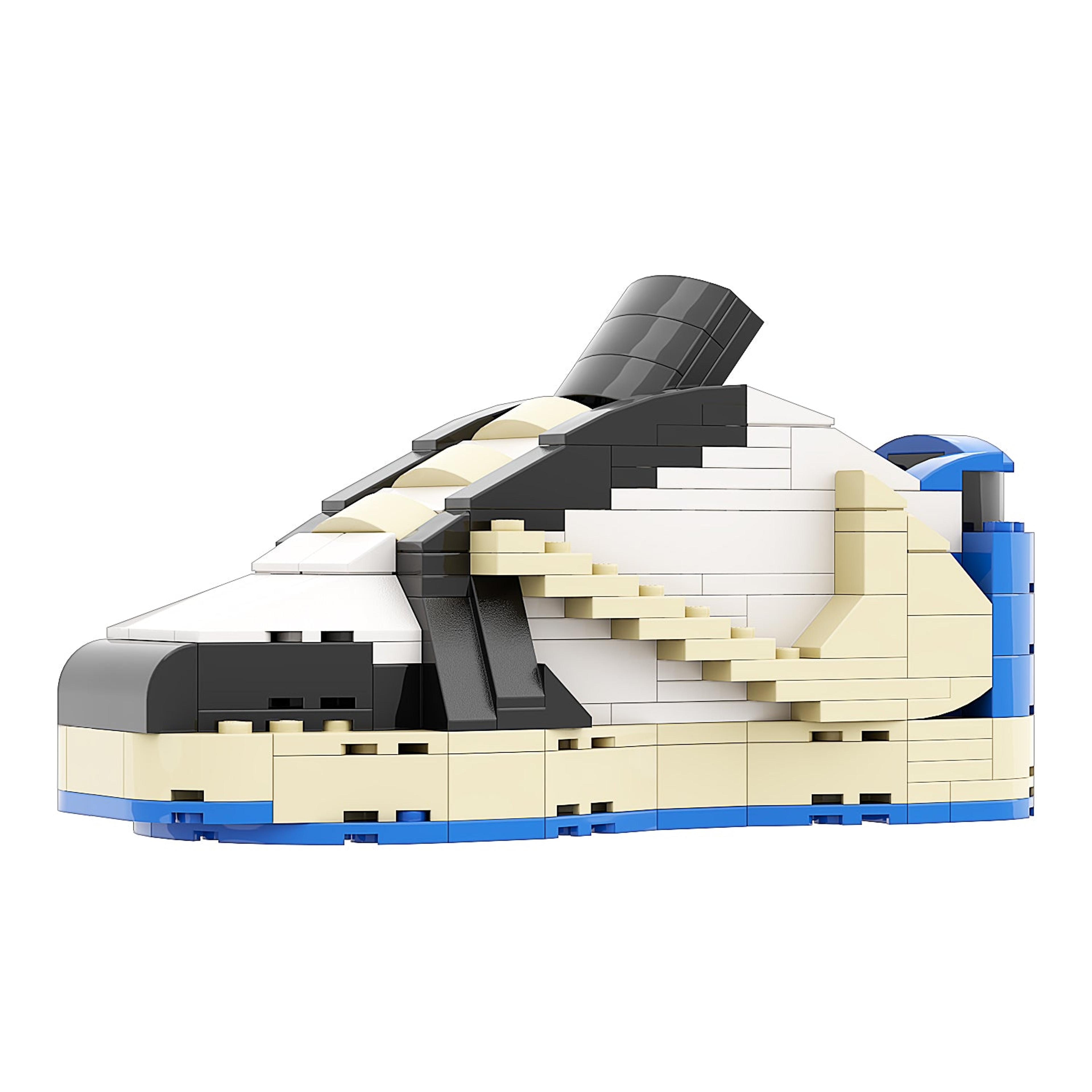 REGULAR "AJ1 TS x Fragment Low" Sneaker Bricks with Mini Figure