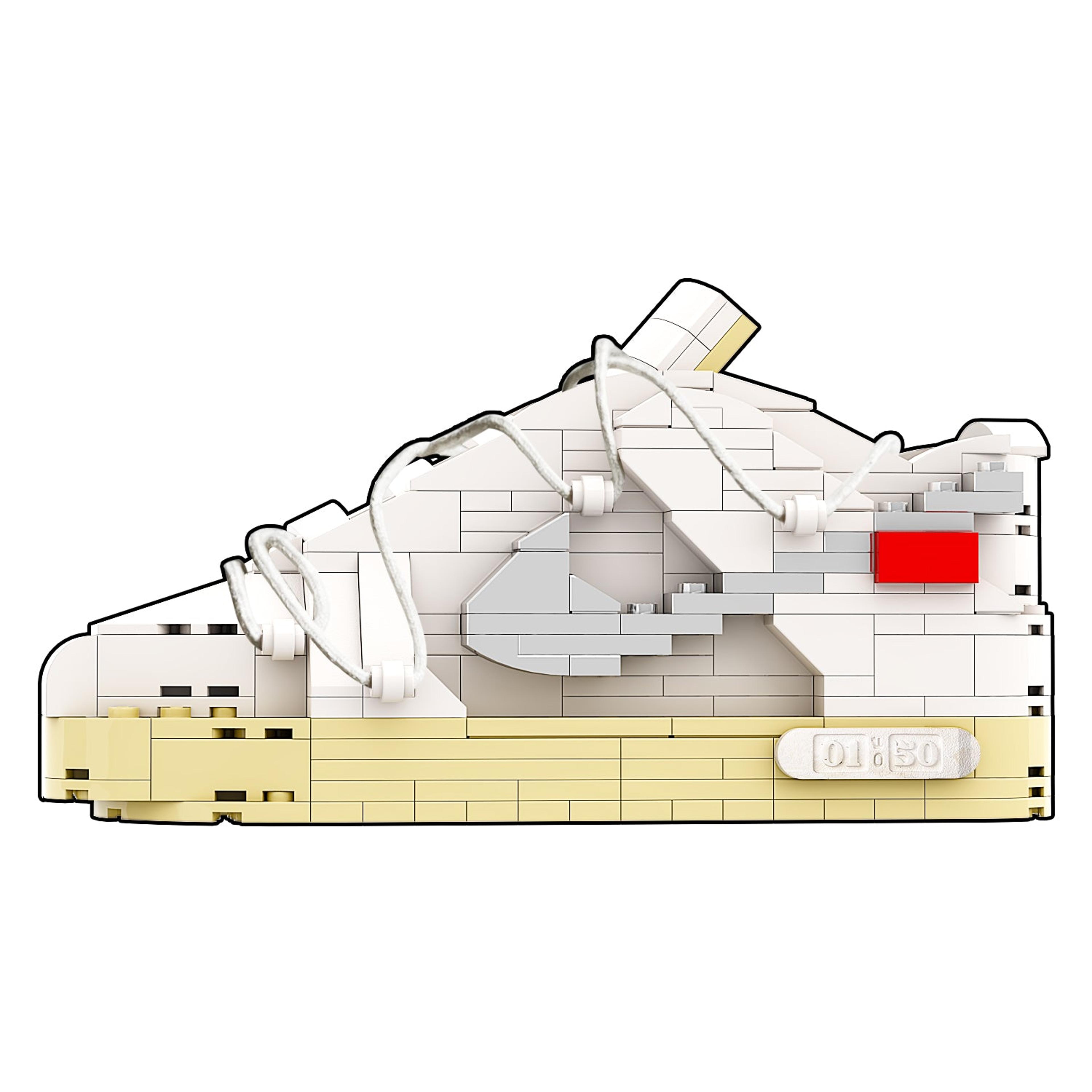 Alternate View 1 of REGULAR SB Dunk "Off-White Lot 1" Sneaker Bricks with Mini Figur