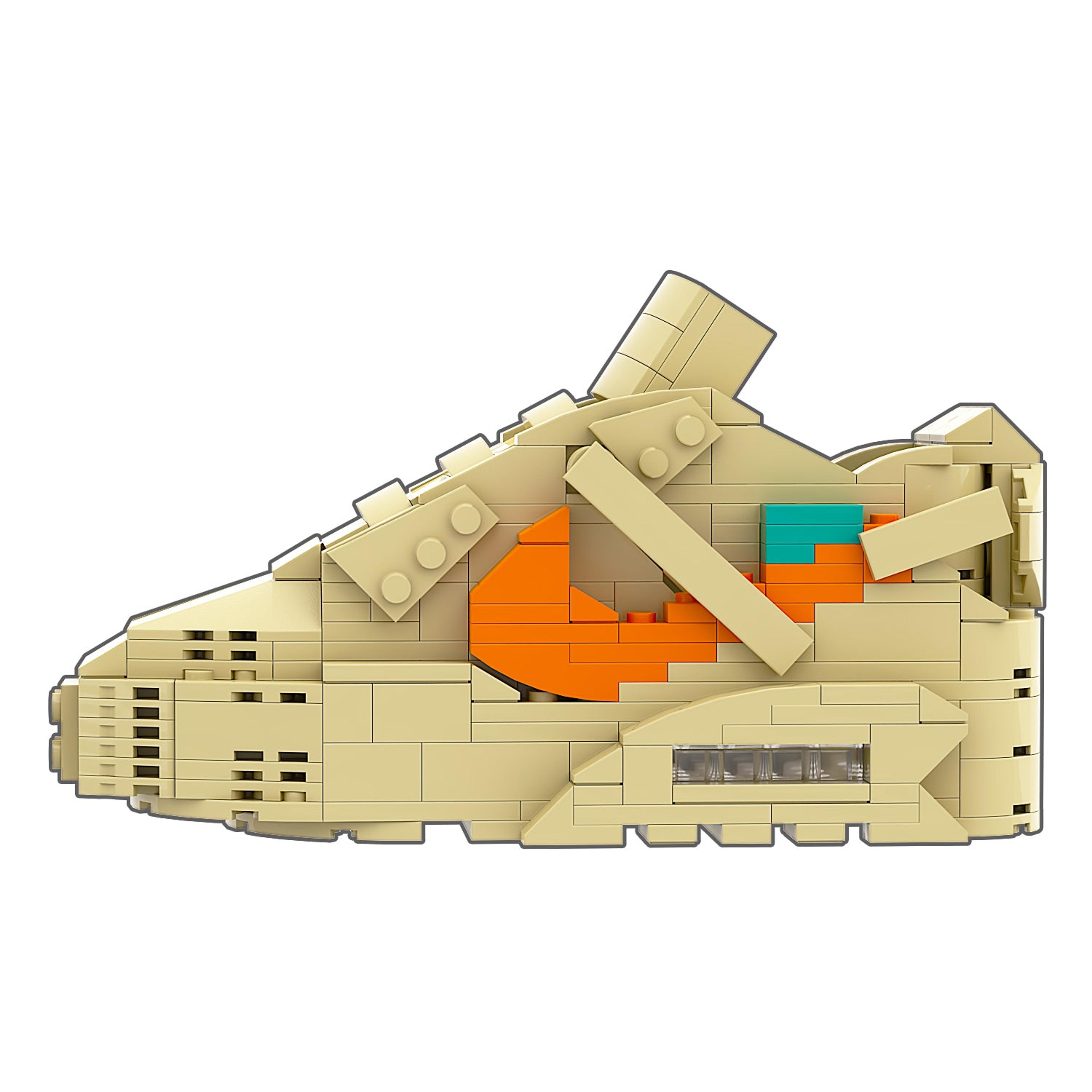 Alternate View 1 of REGULAR Air Max 90 "Desert Ore" Sneaker Bricks with Mini Figure