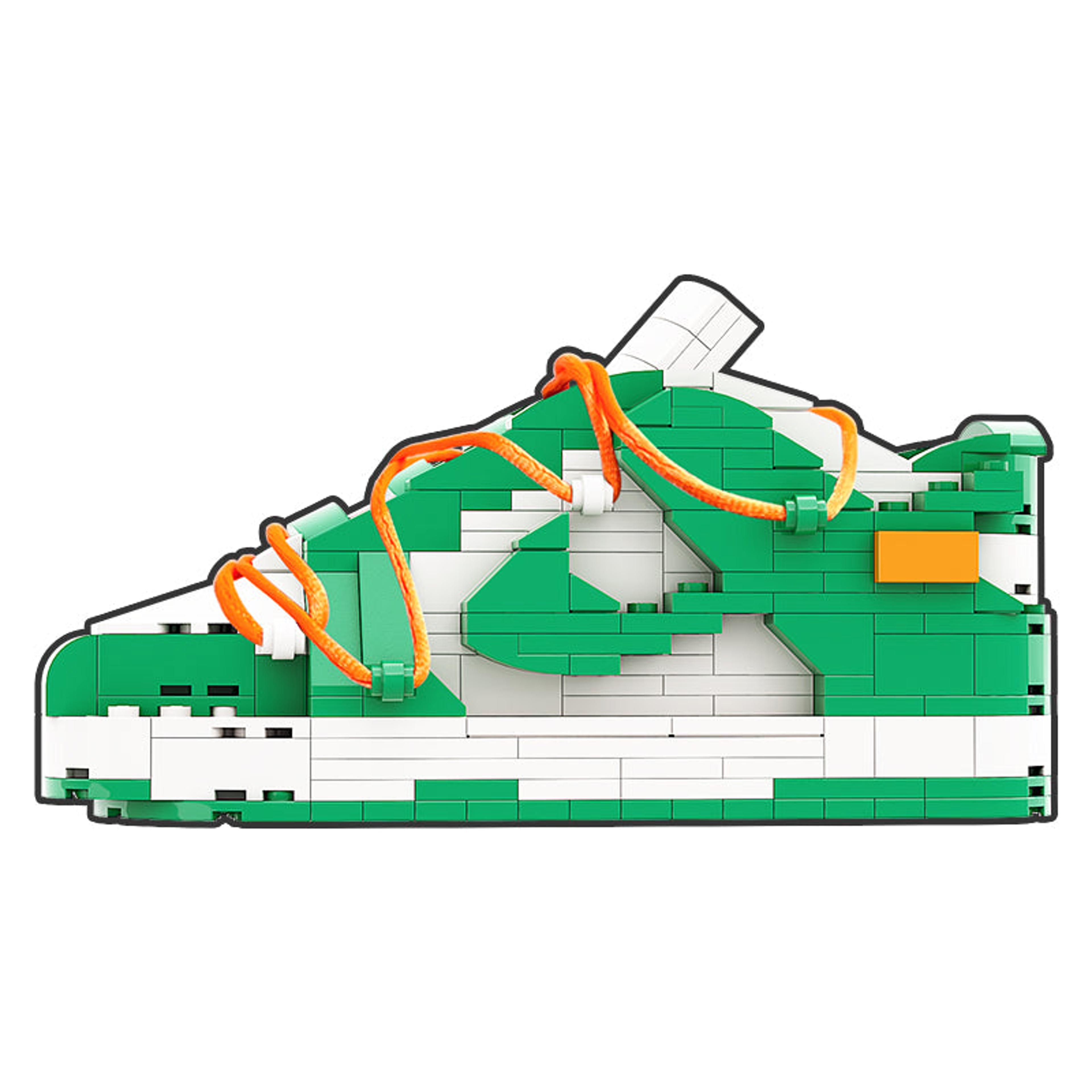 Alternate View 1 of REGULAR  "SB Dunk Off-White Pine Green" Sneaker Bricks with Mini