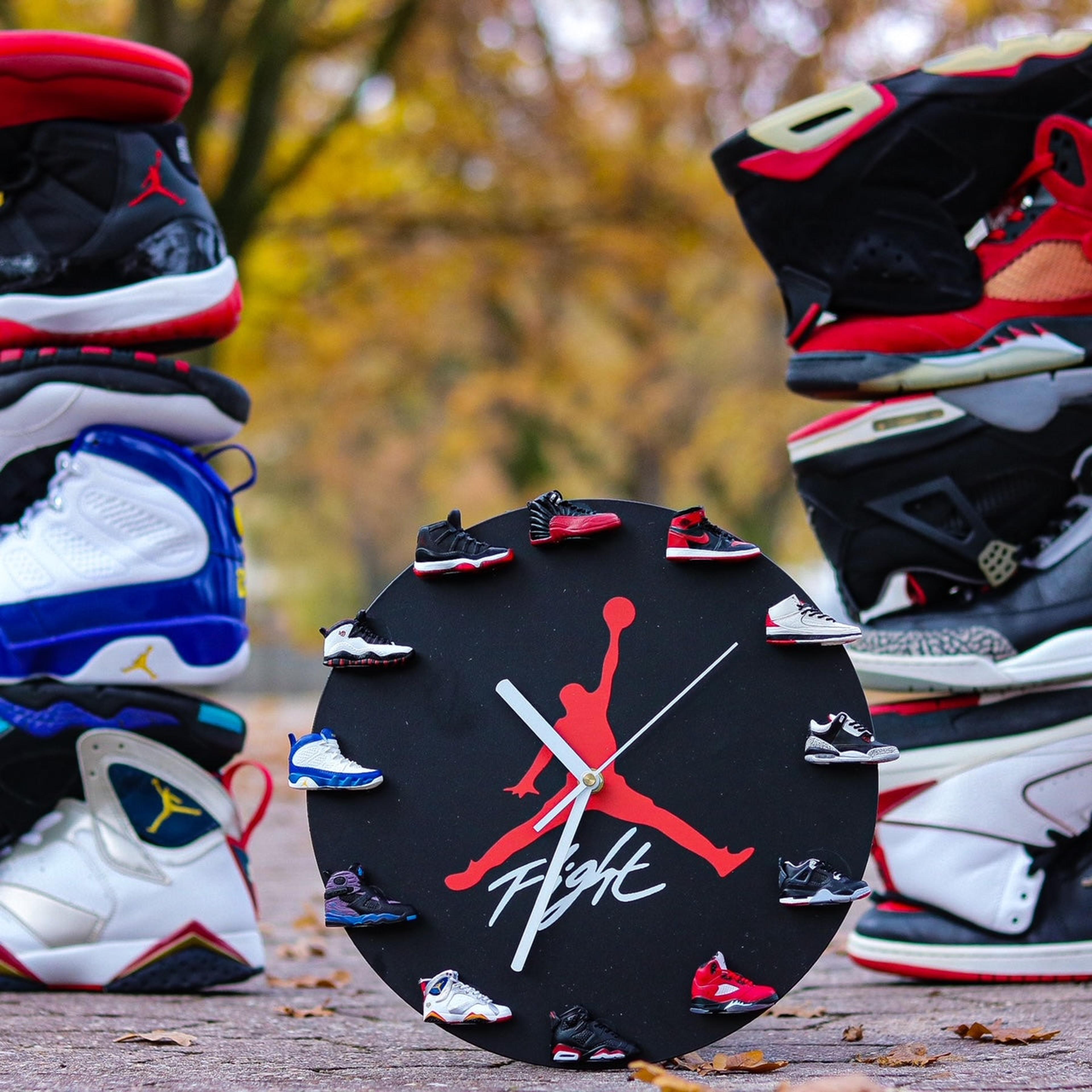 Alternate View 8 of Handcrafted 3D Sneakers Clock with 12 mini sneakers