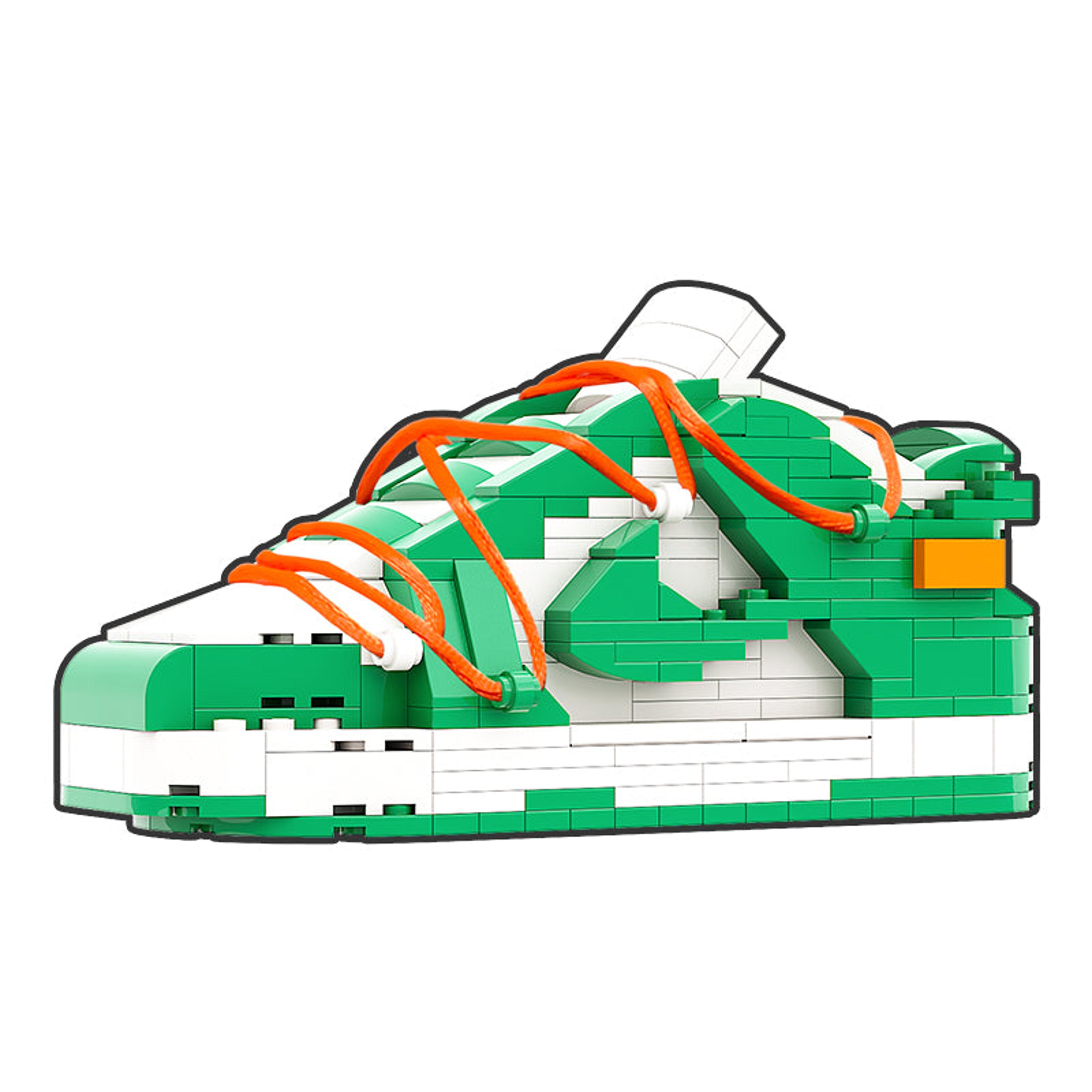 REGULAR  "SB Dunk Off-White Pine Green" Sneaker Bricks with Mini