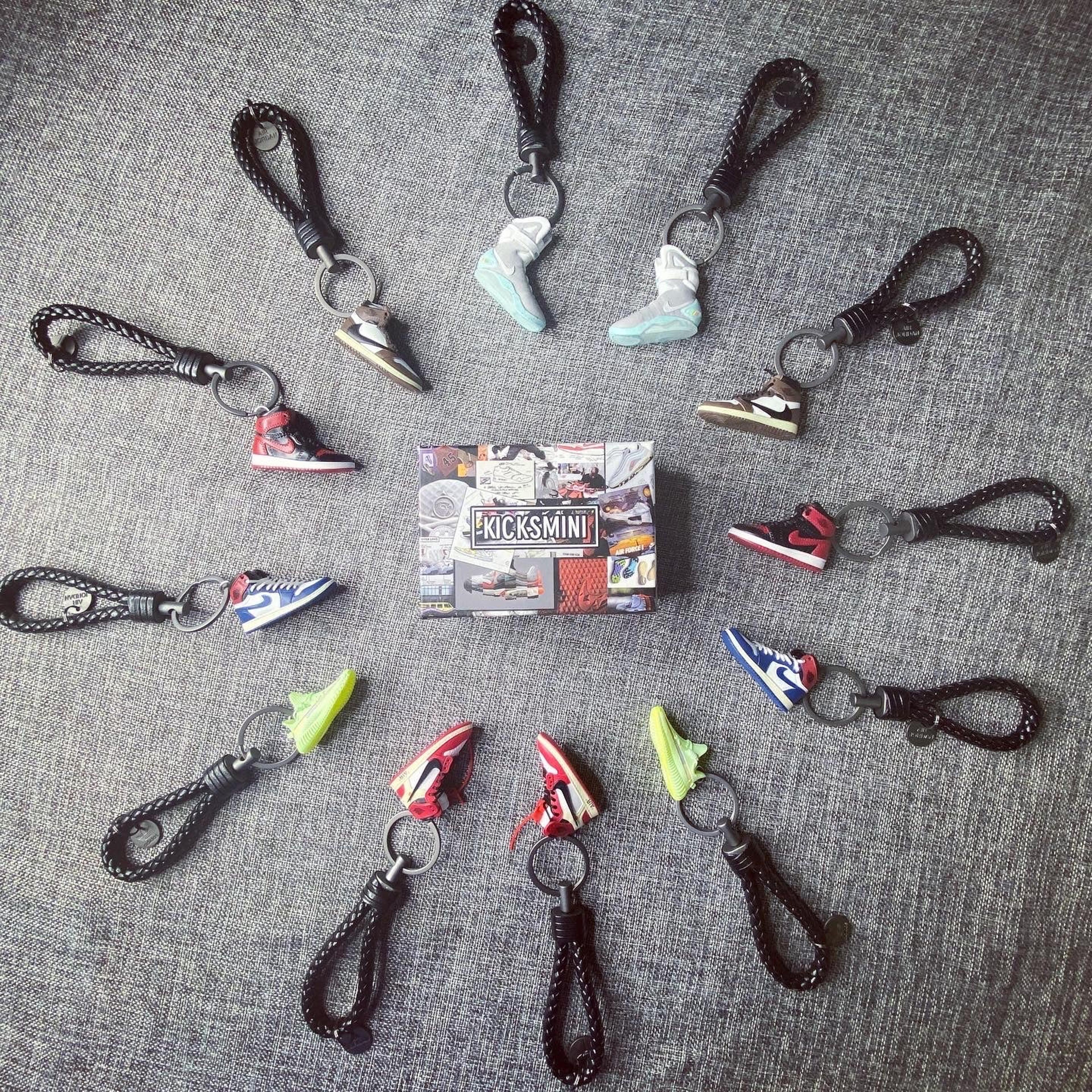 AJ1 3D Mini Sneakers Keychain with Rope