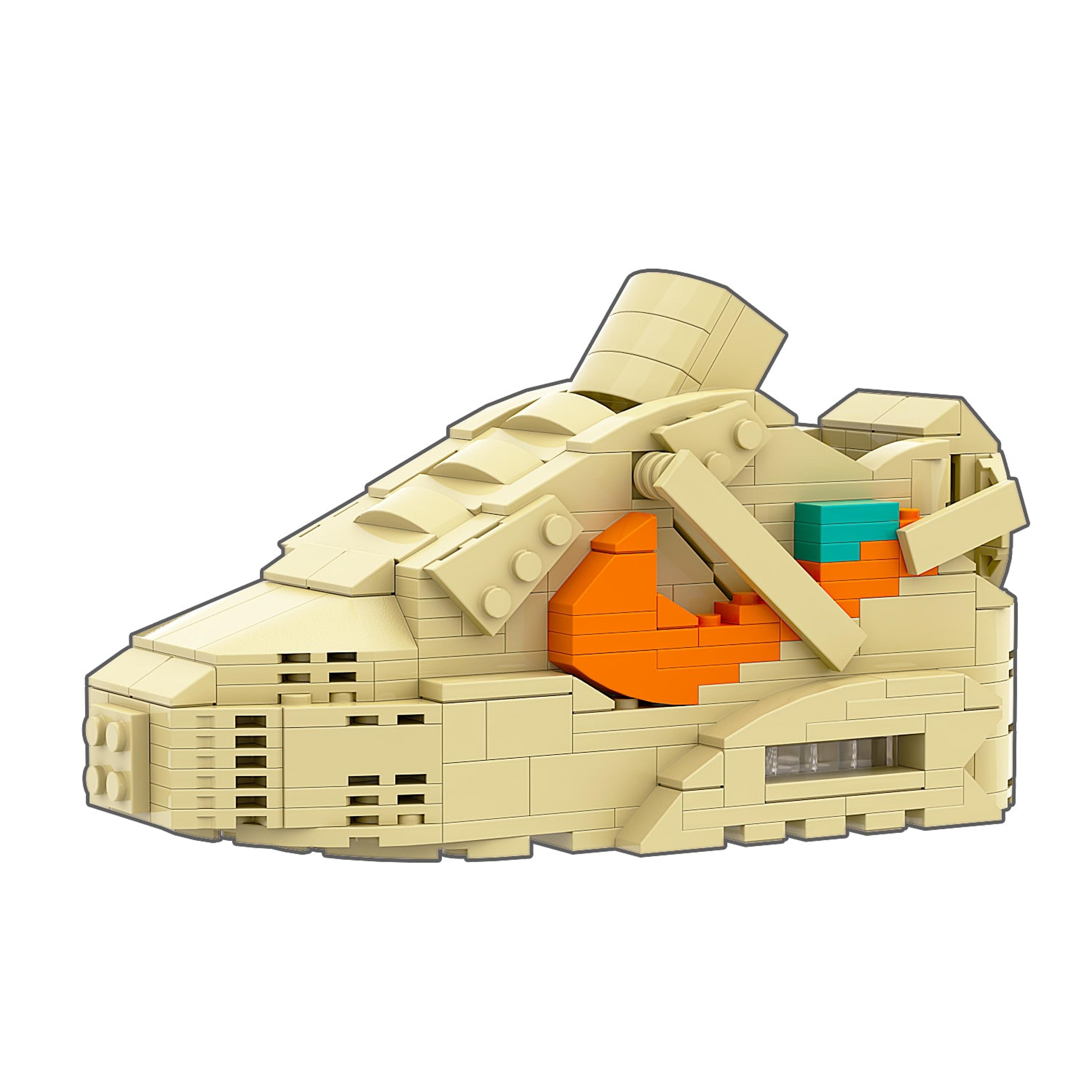 Alternate View 2 of REGULAR Air Max 90 "Desert Ore" Sneaker Bricks with Mini Figure