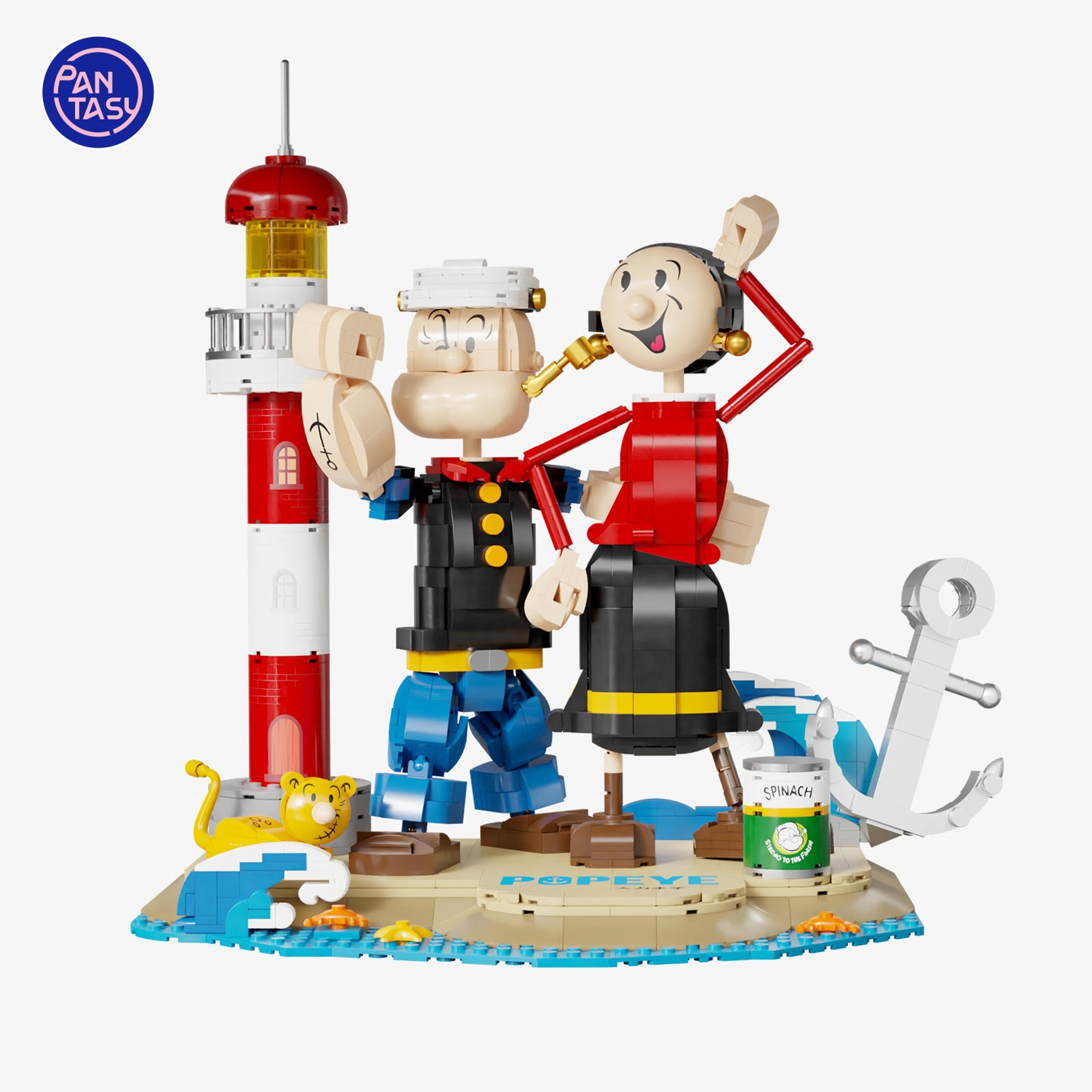 Alternate View 1 of Popeye & Olive Characters Bricks Building Kit
