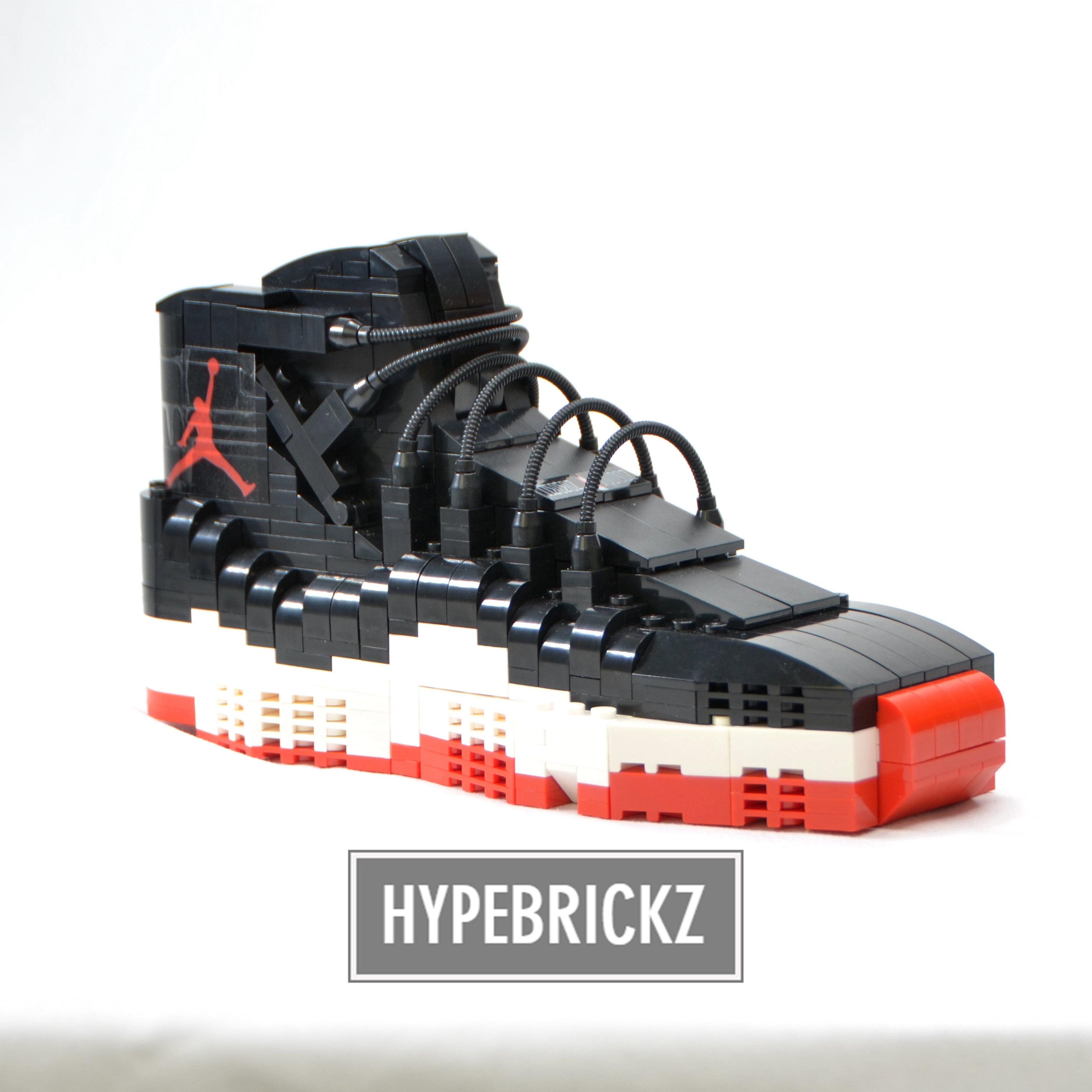 Alternate View 2 of LARGE AJ11 "BRED"/"72-10" 2 in 1 Sneaker Bricks Sneaker 3D Puzzl