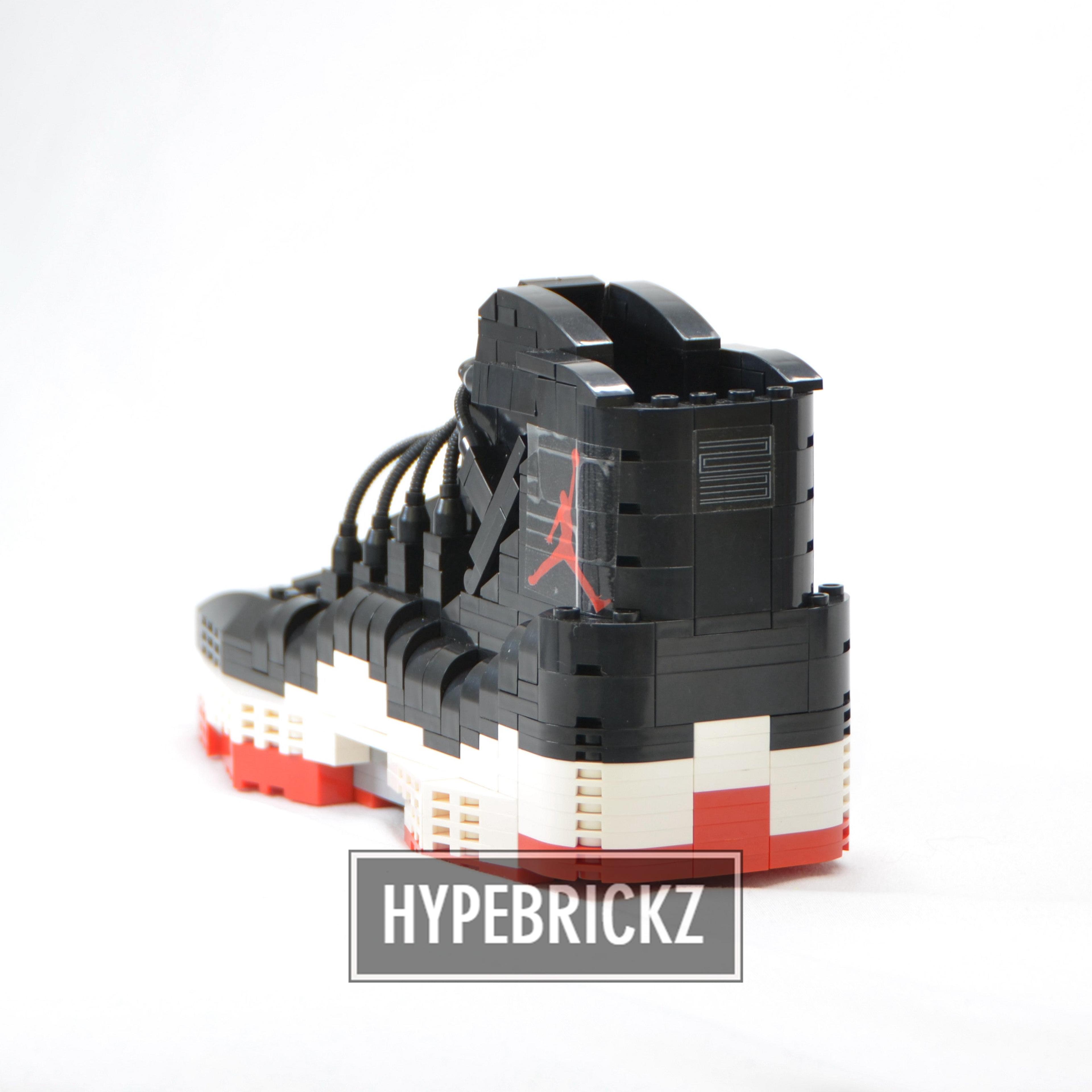 Alternate View 3 of LARGE AJ11 "BRED"/"72-10" 2 in 1 Sneaker Bricks Sneaker 3D Puzzl