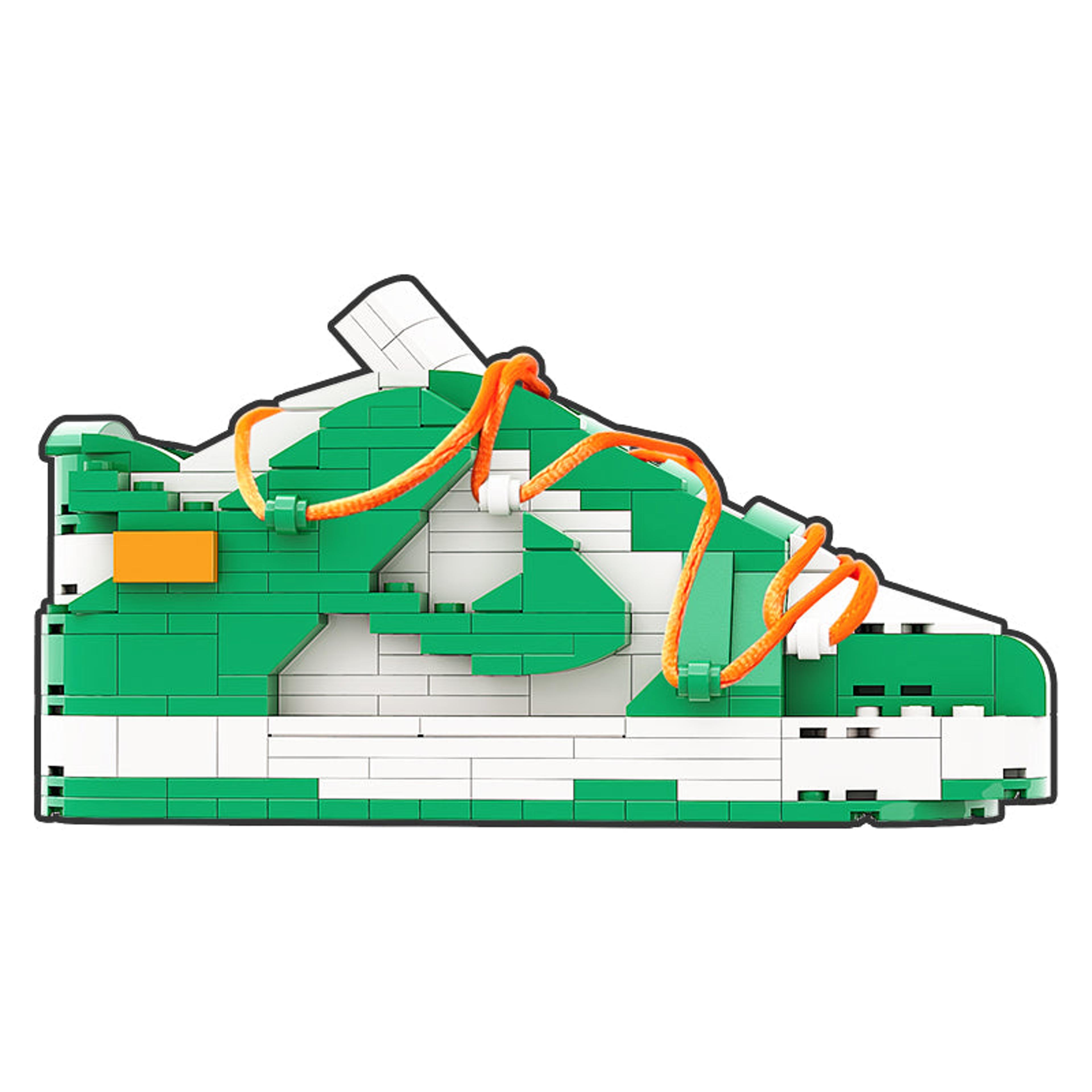 Alternate View 4 of REGULAR  "SB Dunk Off-White Pine Green" Sneaker Bricks with Mini