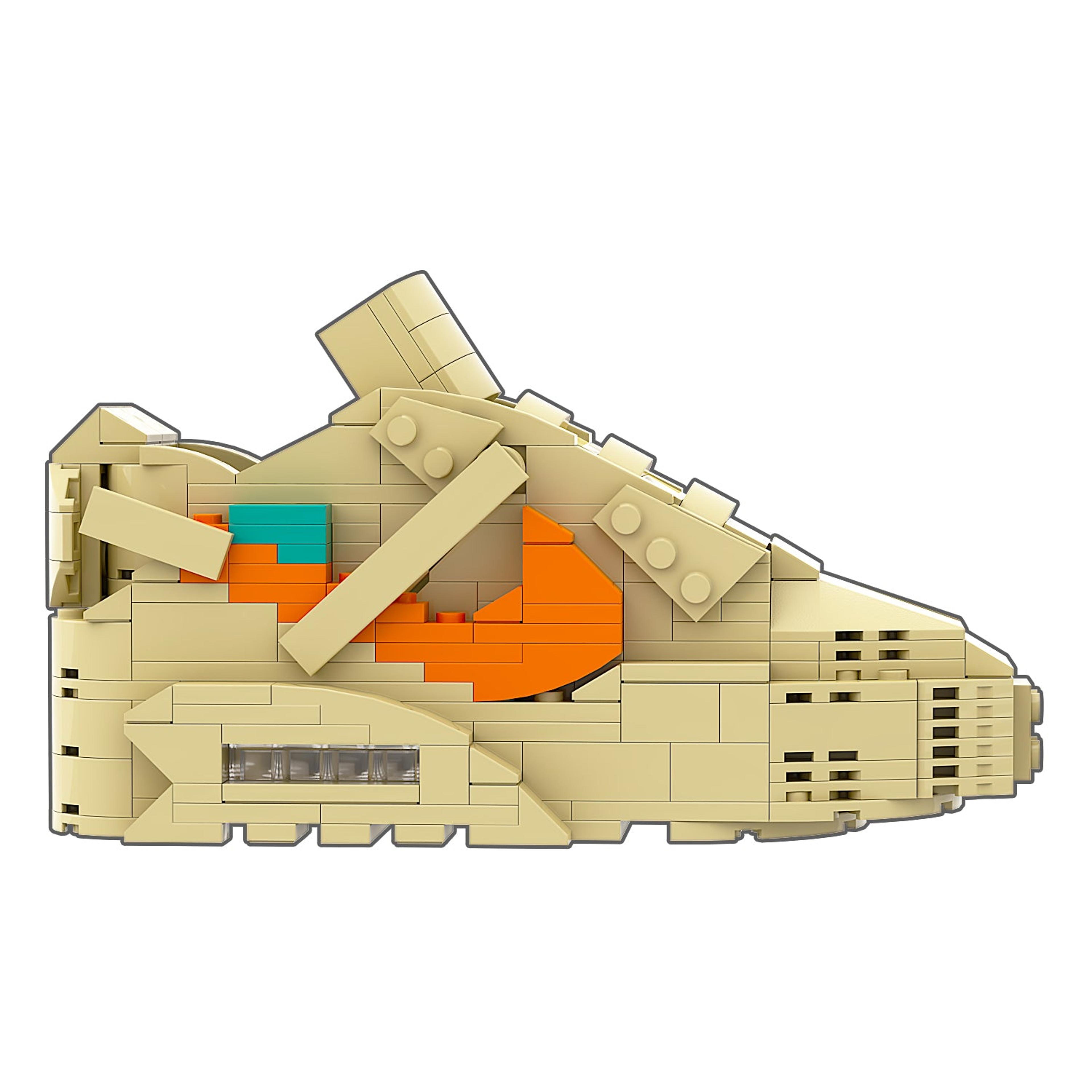 Alternate View 4 of REGULAR Air Max 90 "Desert Ore" Sneaker Bricks with Mini Figure