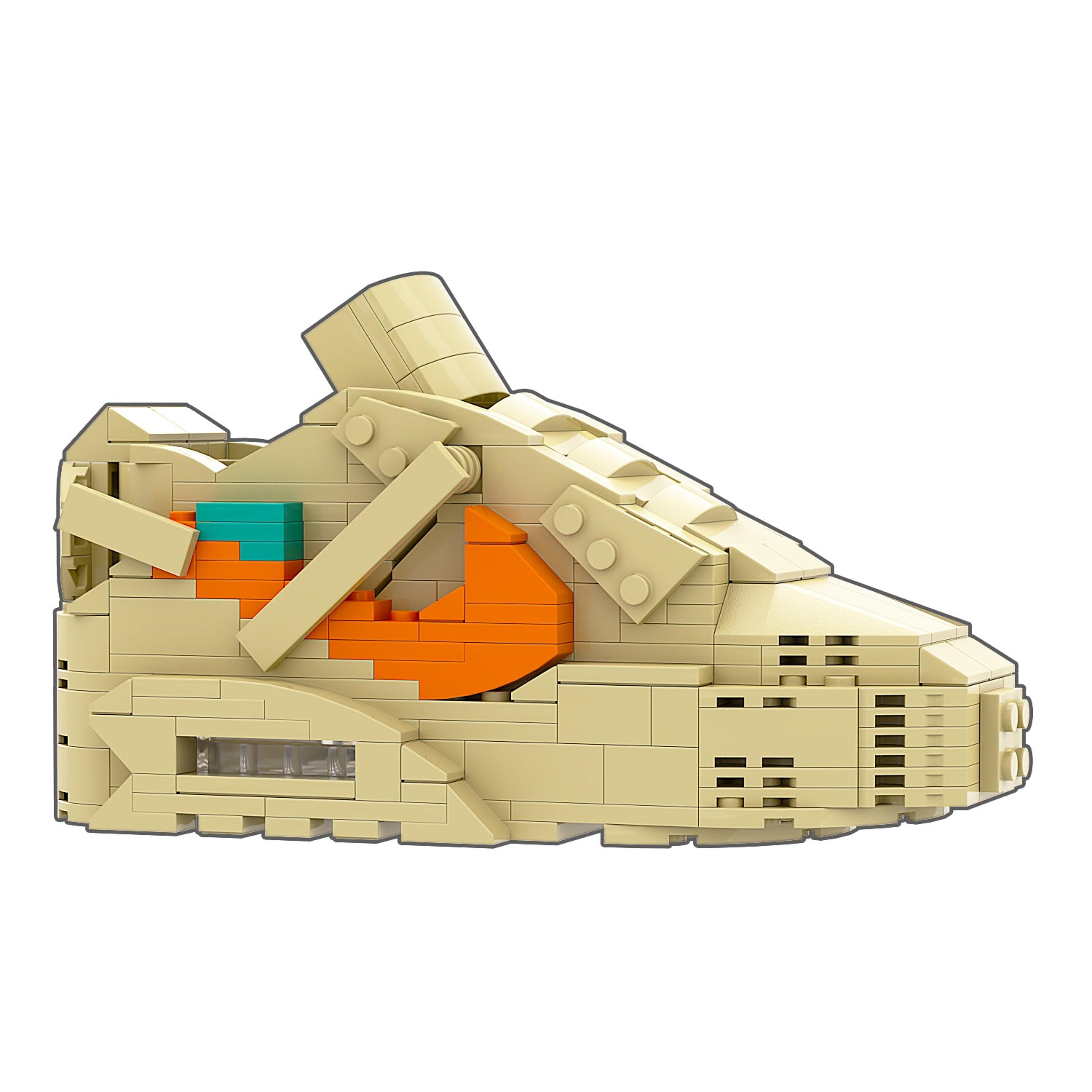 Alternate View 5 of REGULAR Air Max 90 "Desert Ore" Sneaker Bricks with Mini Figure