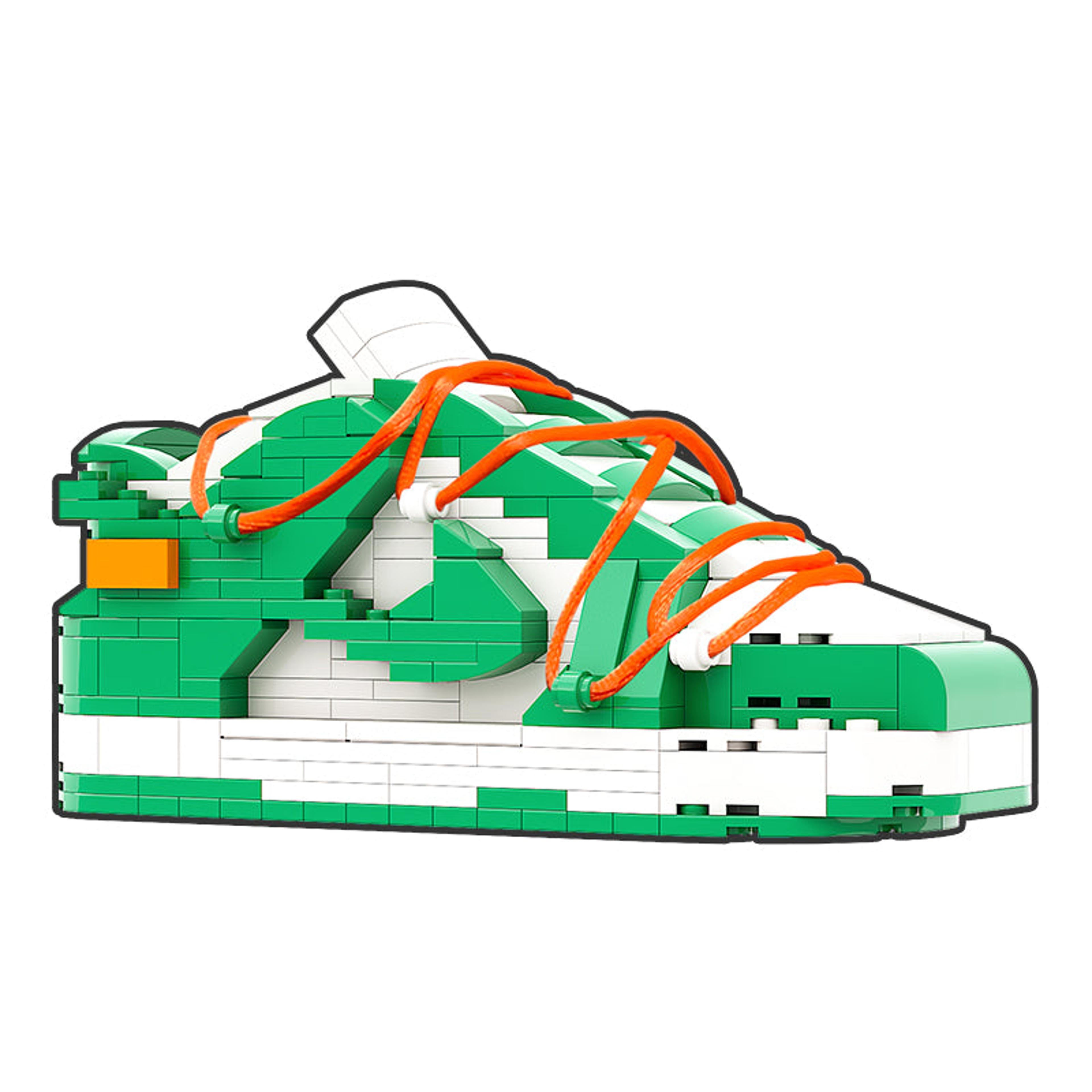 Alternate View 5 of REGULAR  "SB Dunk Off-White Pine Green" Sneaker Bricks with Mini