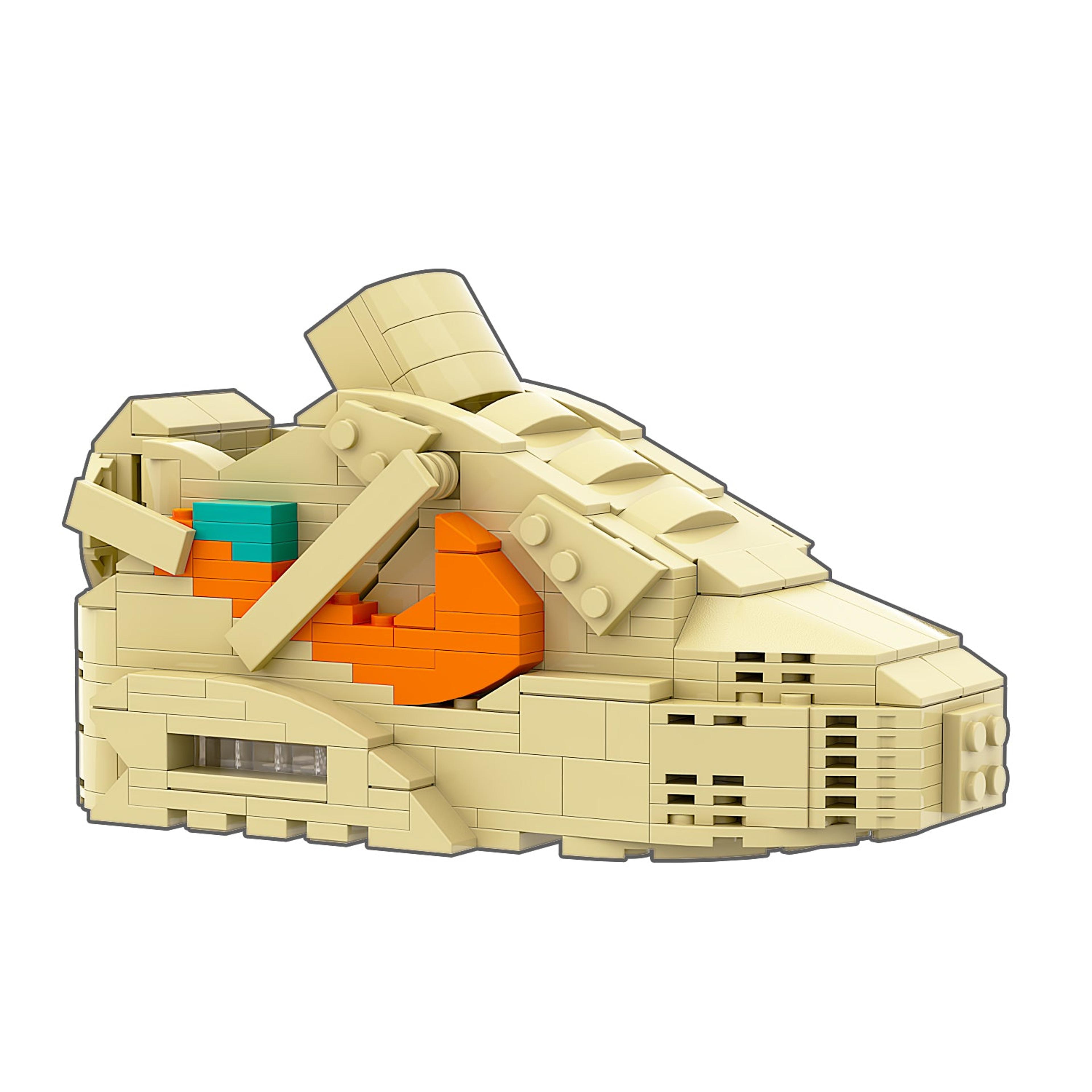 Alternate View 6 of REGULAR Air Max 90 "Desert Ore" Sneaker Bricks with Mini Figure