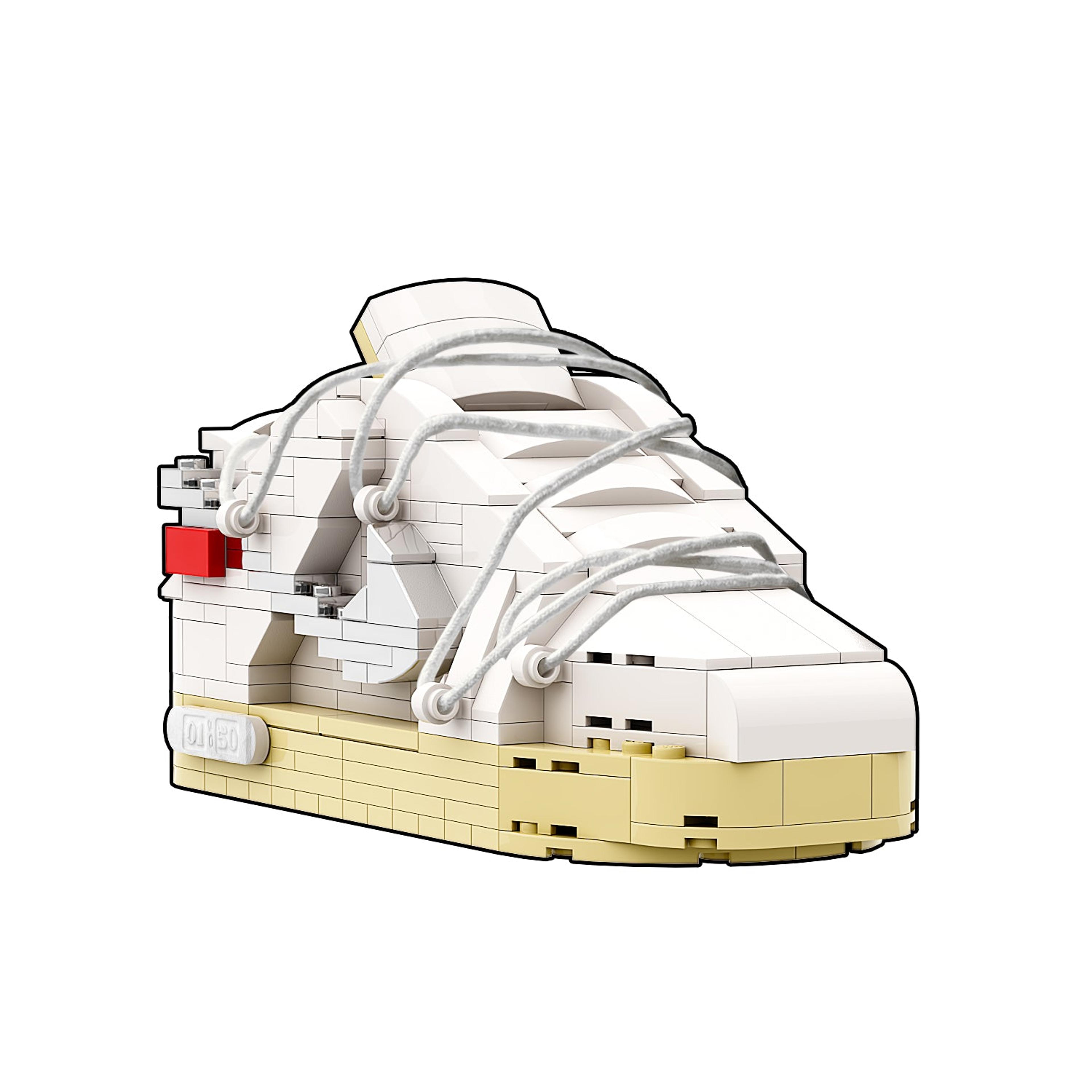 Alternate View 6 of REGULAR SB Dunk "Off-White Lot 1" Sneaker Bricks with Mini Figur