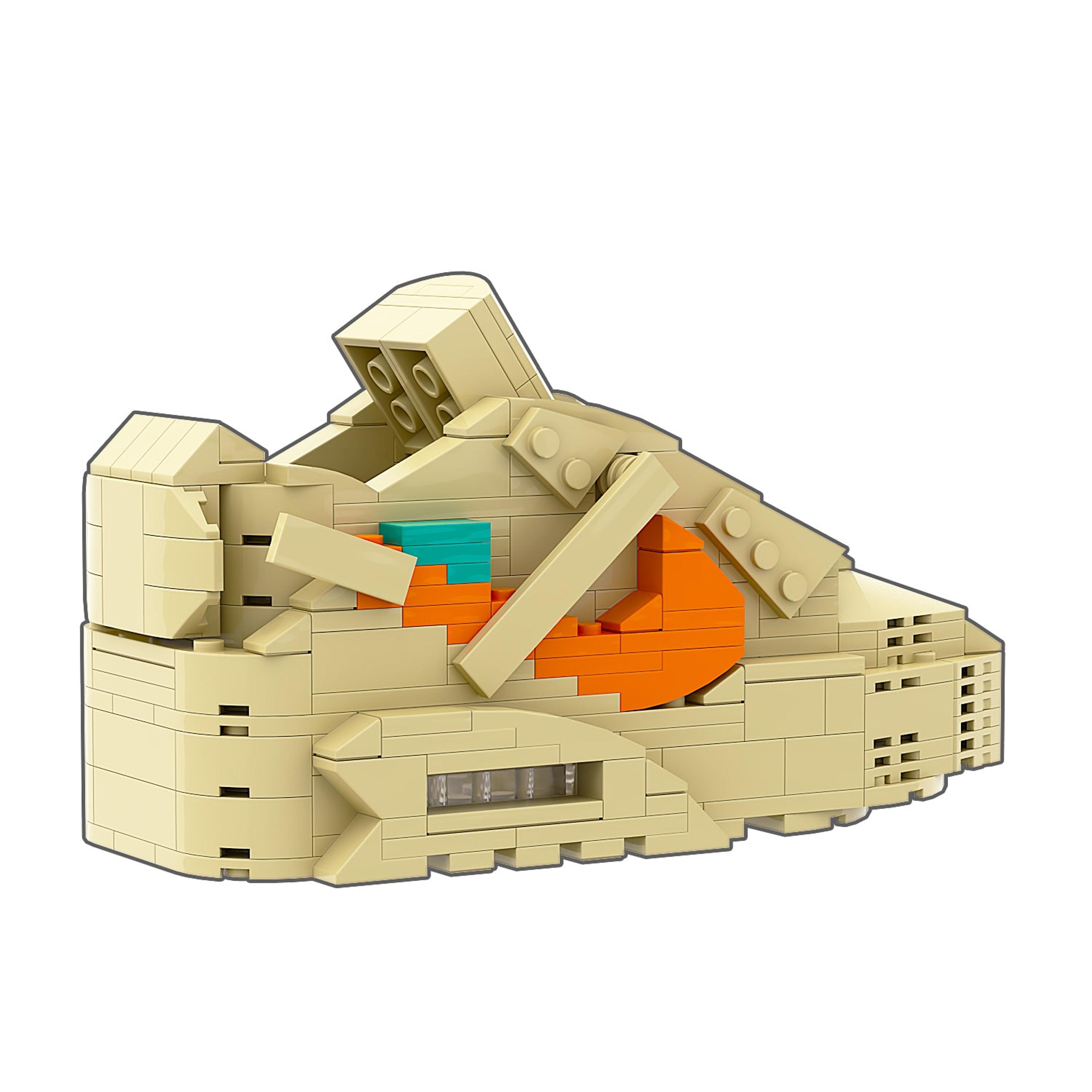 Alternate View 7 of REGULAR Air Max 90 "Desert Ore" Sneaker Bricks with Mini Figure