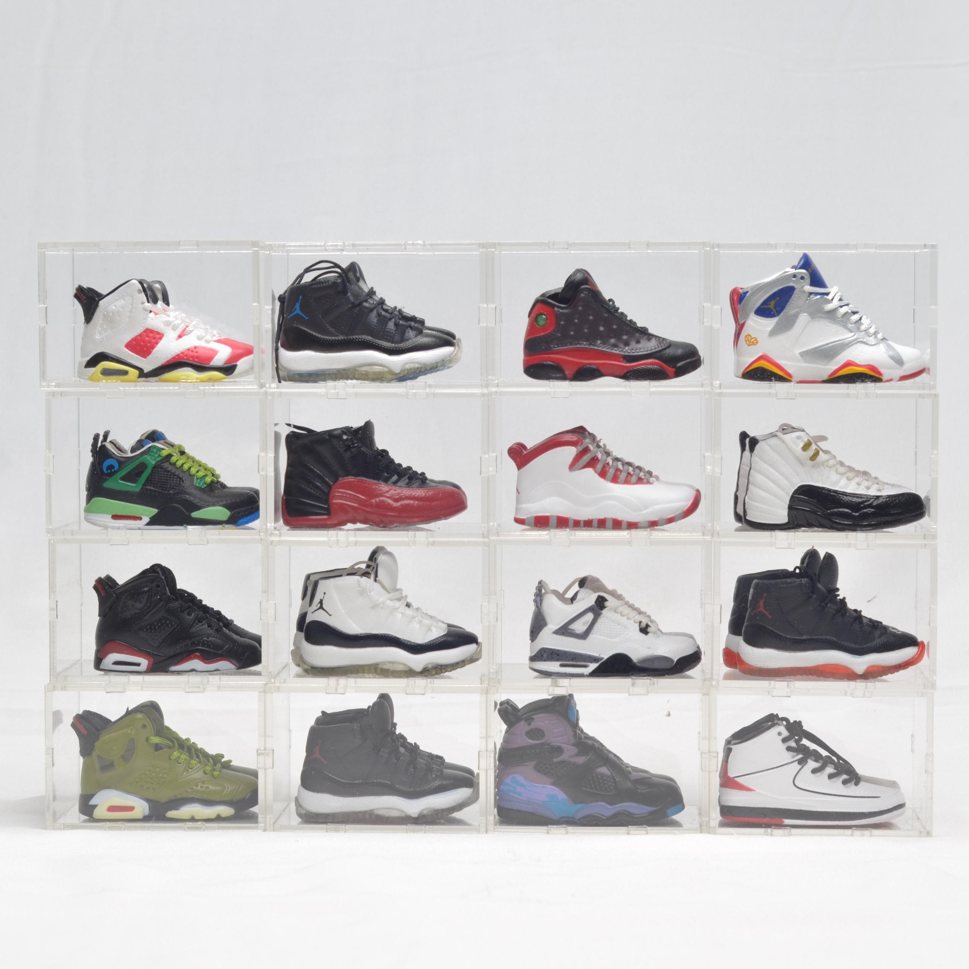 AJ2-AJ13 Mini Sneakers Collection with Display Storage Case