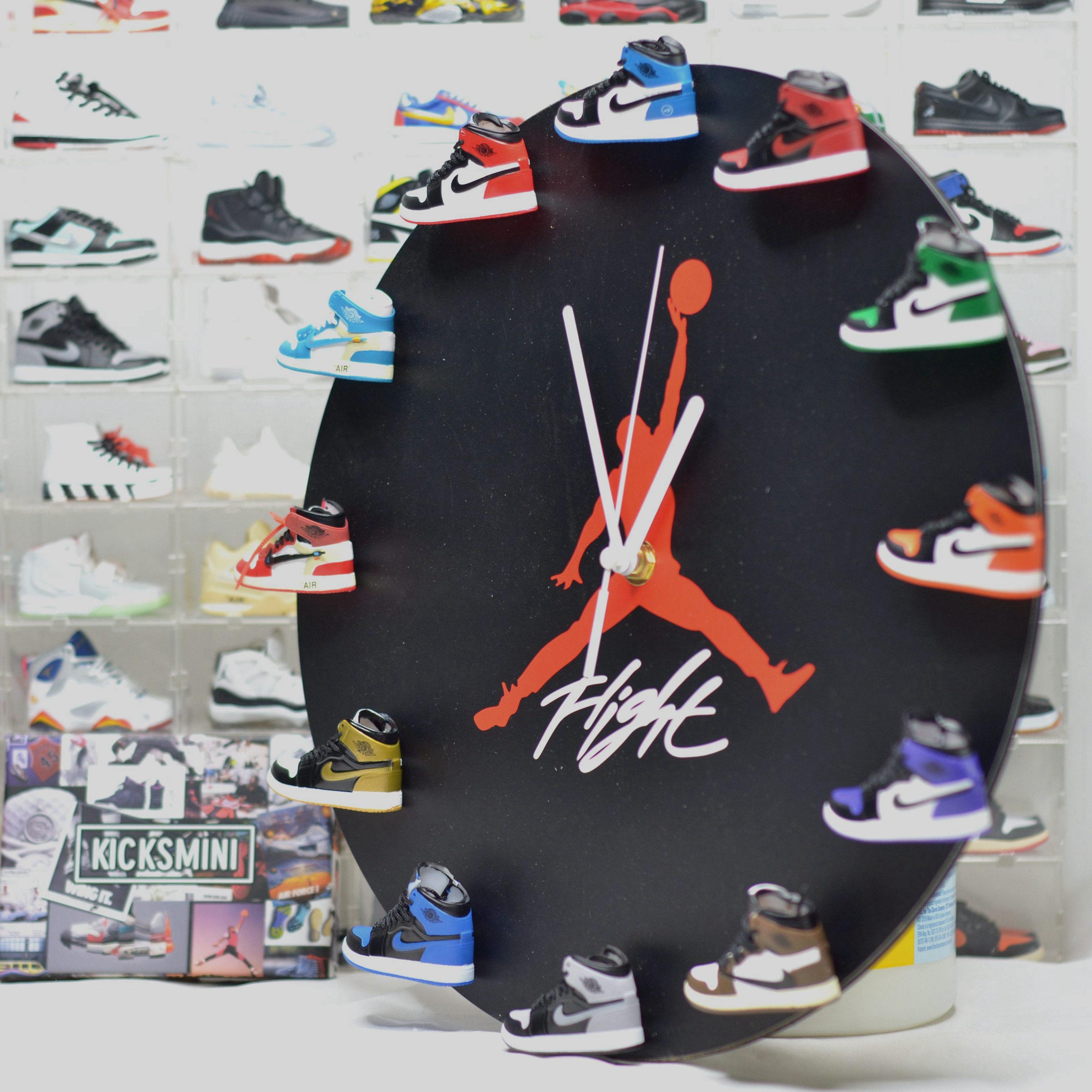 Alternate View 1 of Handcrafted 3D Sneakers Clock with 12 mini sneakers