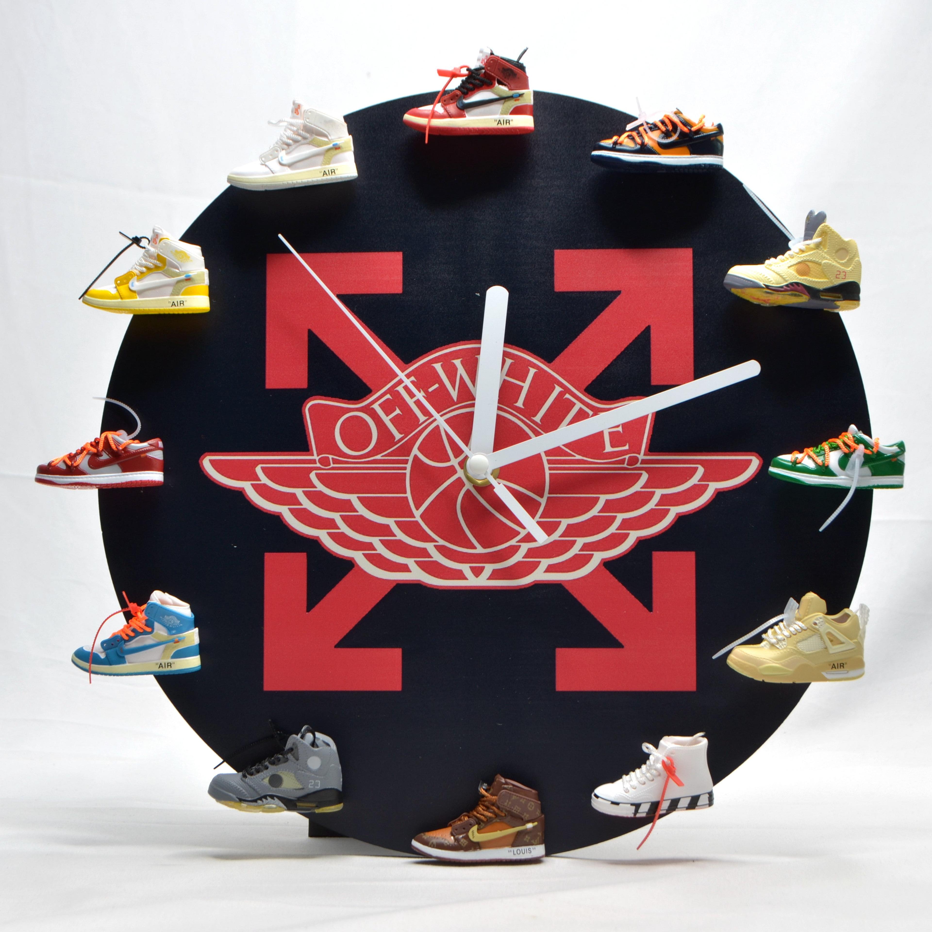Alternate View 2 of Handcrafted 3D Sneakers Clock with 12 mini sneakers