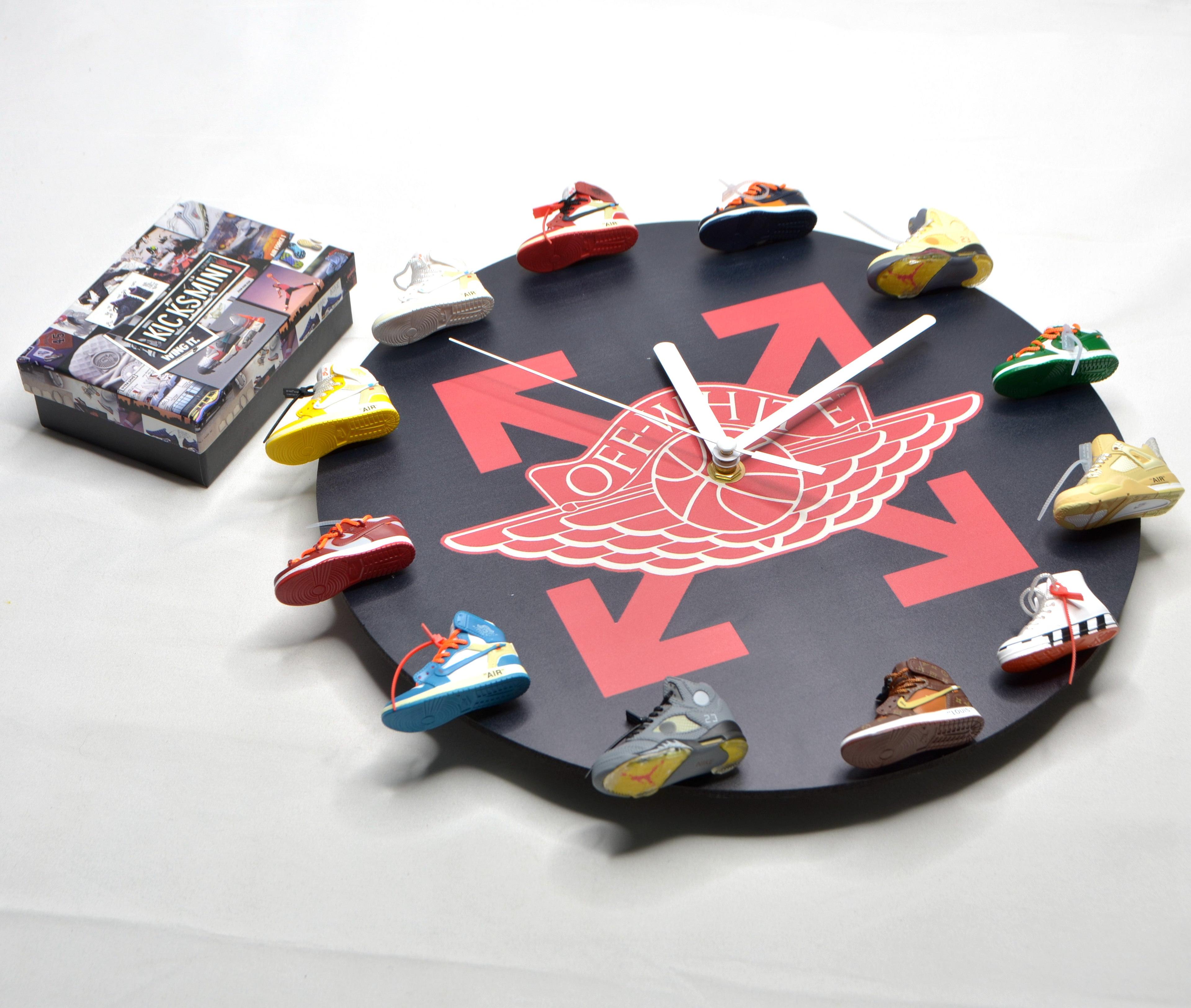Alternate View 6 of Handcrafted 3D Sneakers Clock with 12 mini sneakers