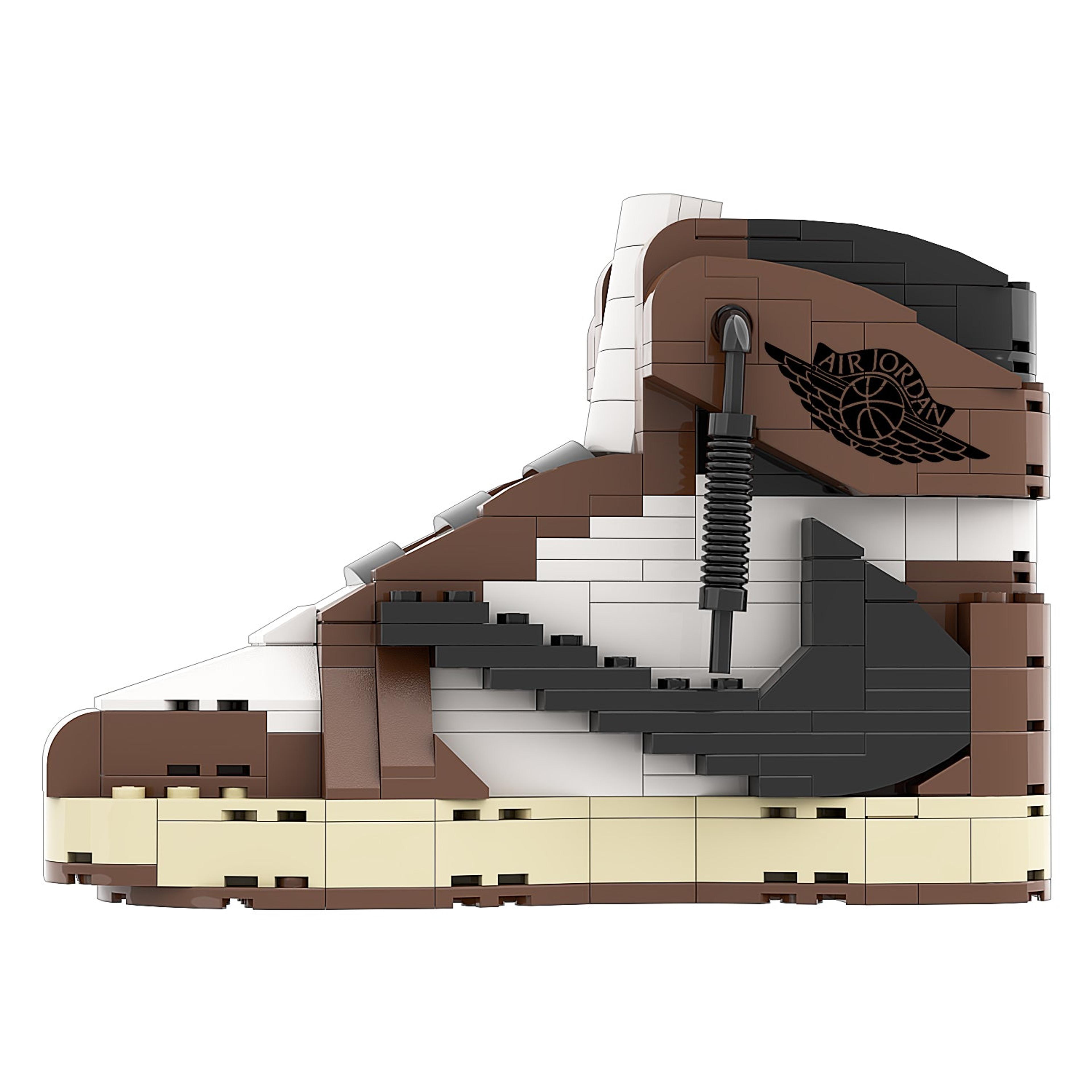 Alternate View 1 of REGULAR "AJ1 Travis Scott OG High" Sneaker Bricks with Mini Figu