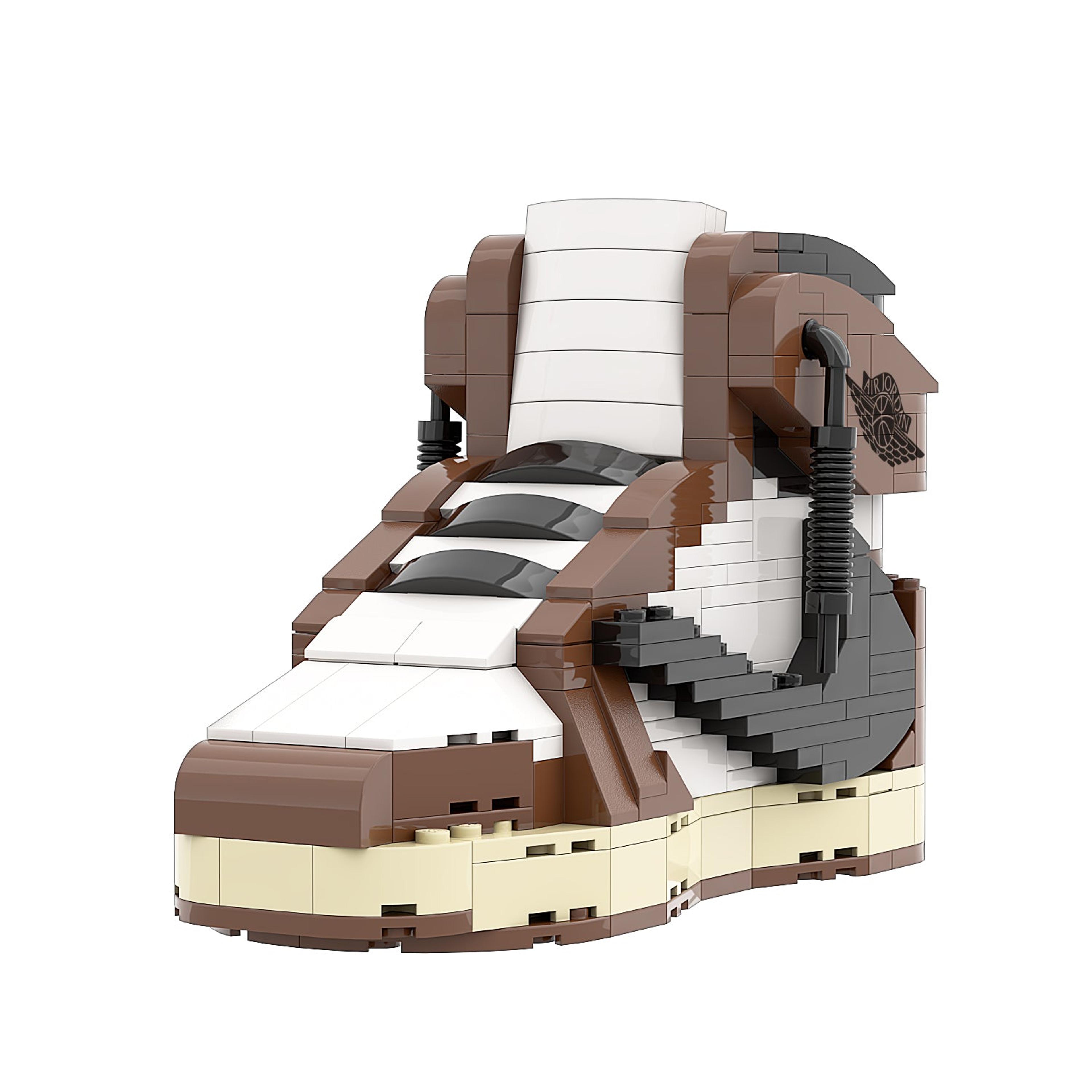 Alternate View 2 of REGULAR "AJ1 Travis Scott OG High" Sneaker Bricks with Mini Figu