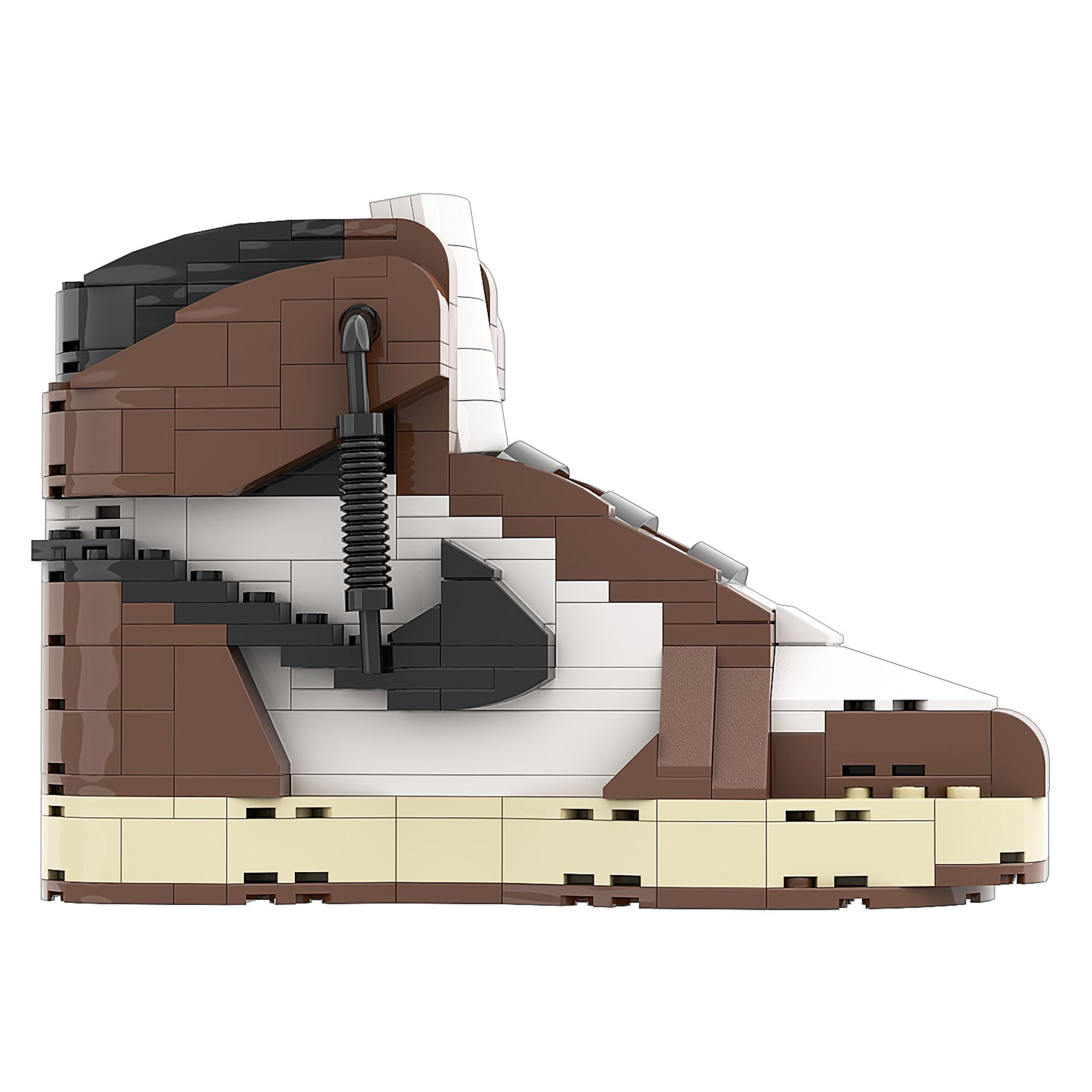 Alternate View 4 of REGULAR "AJ1 Travis Scott OG High" Sneaker Bricks with Mini Figu