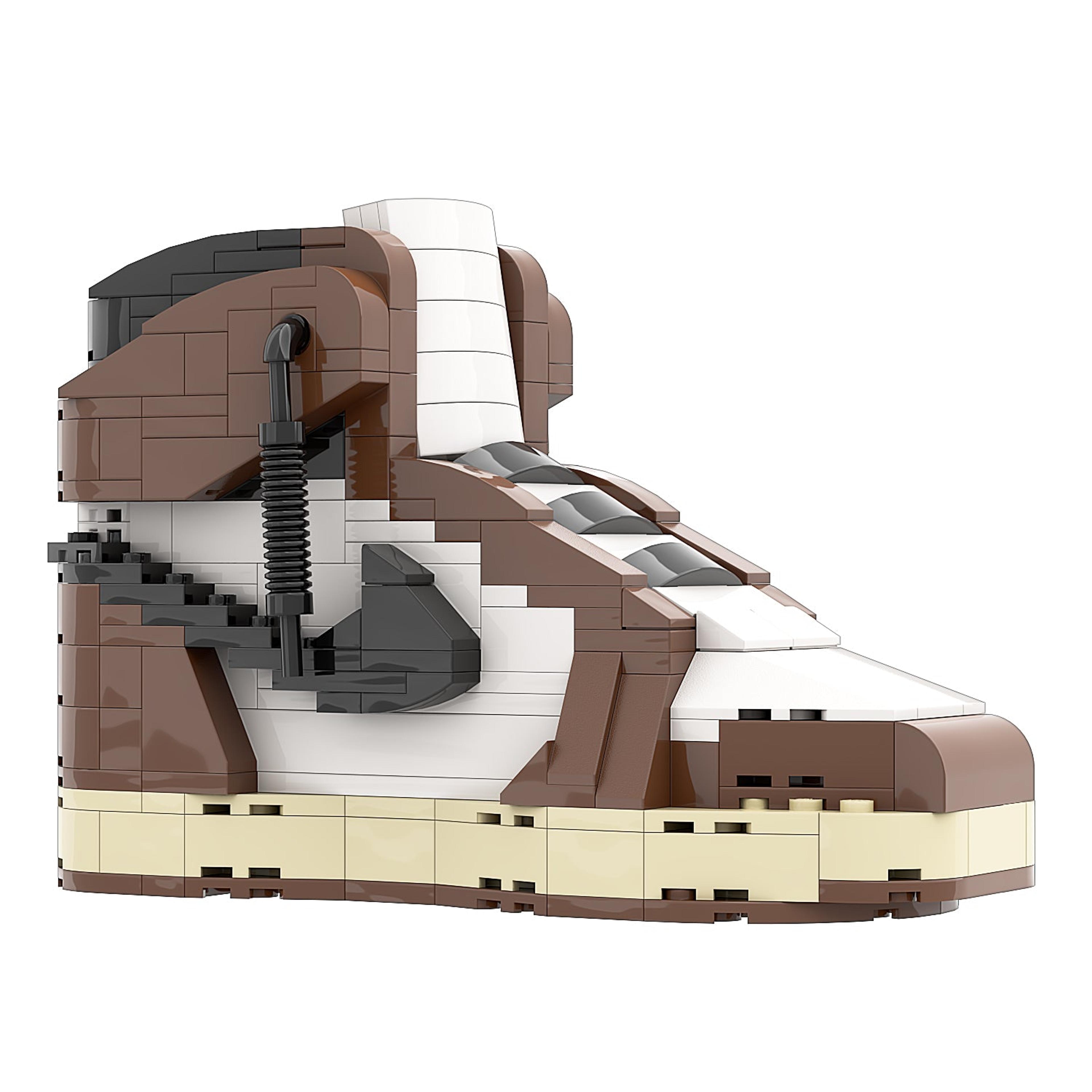 Alternate View 5 of REGULAR "AJ1 Travis Scott OG High" Sneaker Bricks with Mini Figu