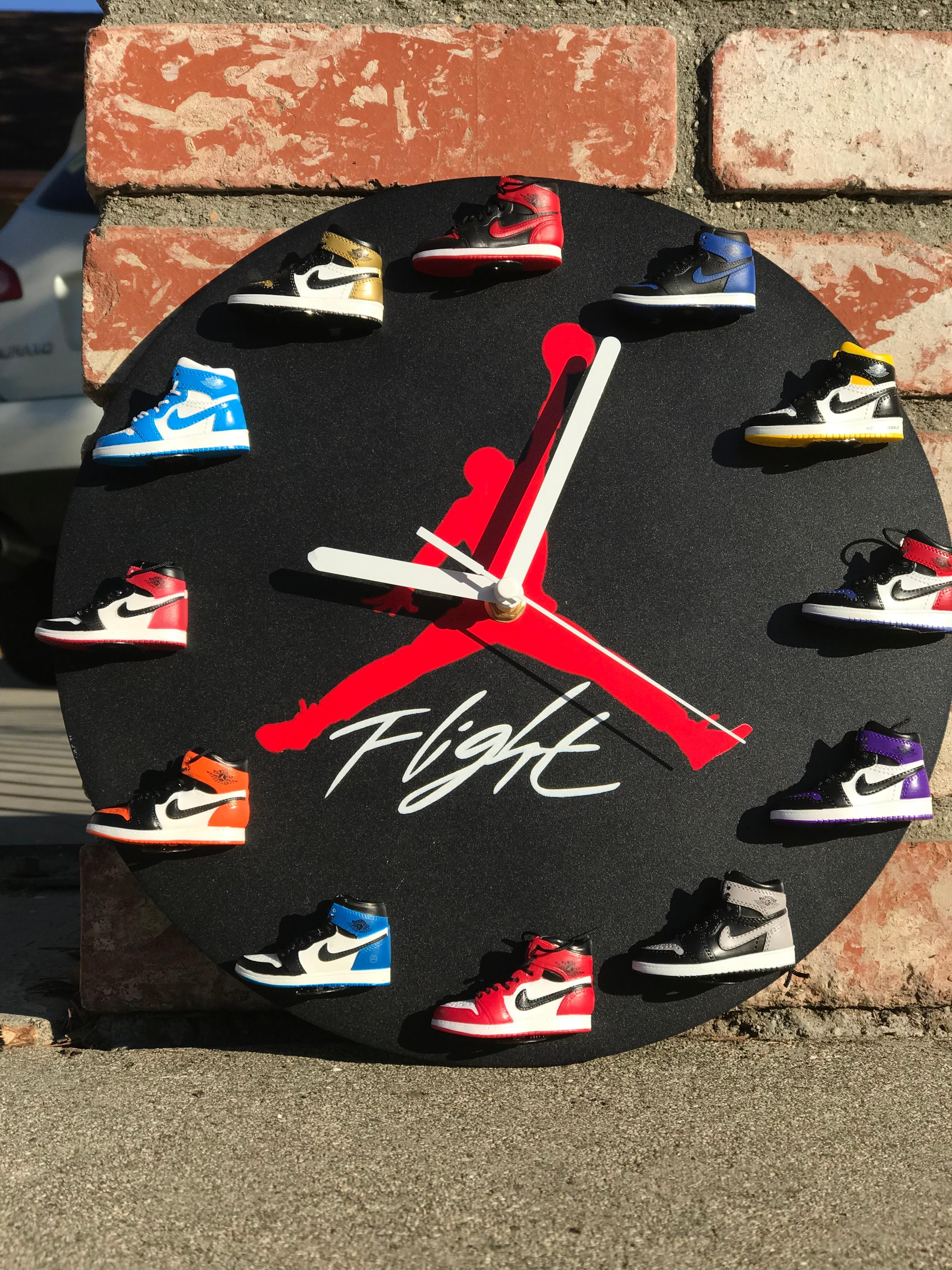 Alternate View 10 of Handcrafted 3D Sneakers Clock with 12 mini sneakers